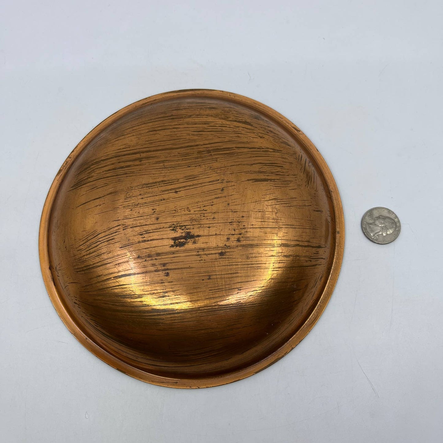 1950s Copper Enamel Art Plate Signed Kade Snow Wong San Francisco CA 7.5" TC3