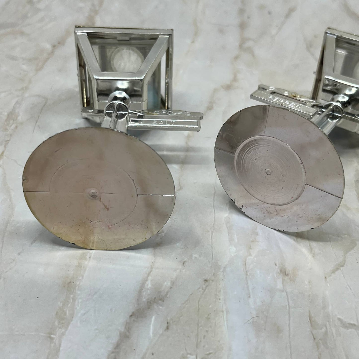 Celluloid Lamp Post Streetlight Salt Pepper Shakers Atlantic City NJ TC5-S1