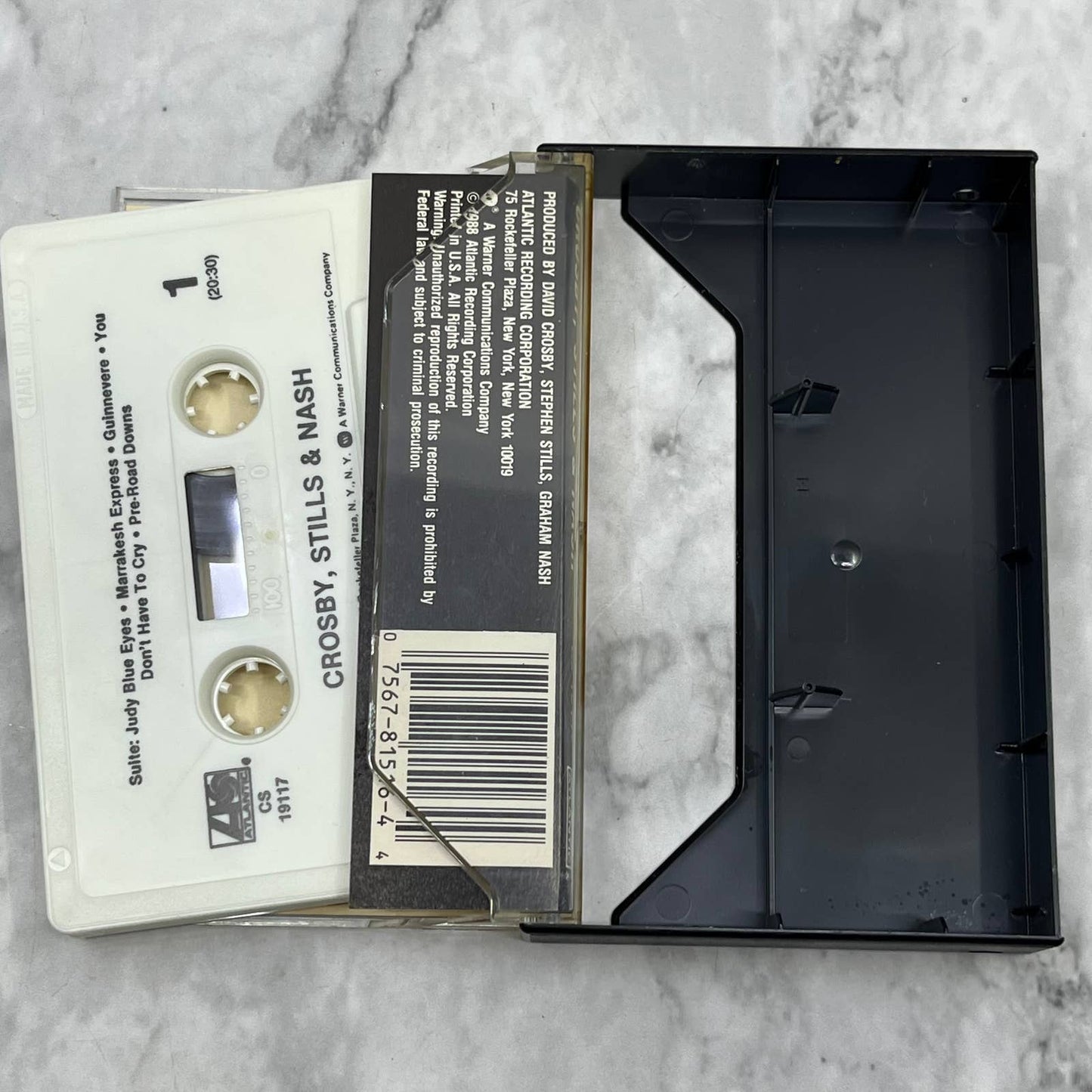 Crosby, Stills and Nash Self Titled Cassette Tape TJ6-81
