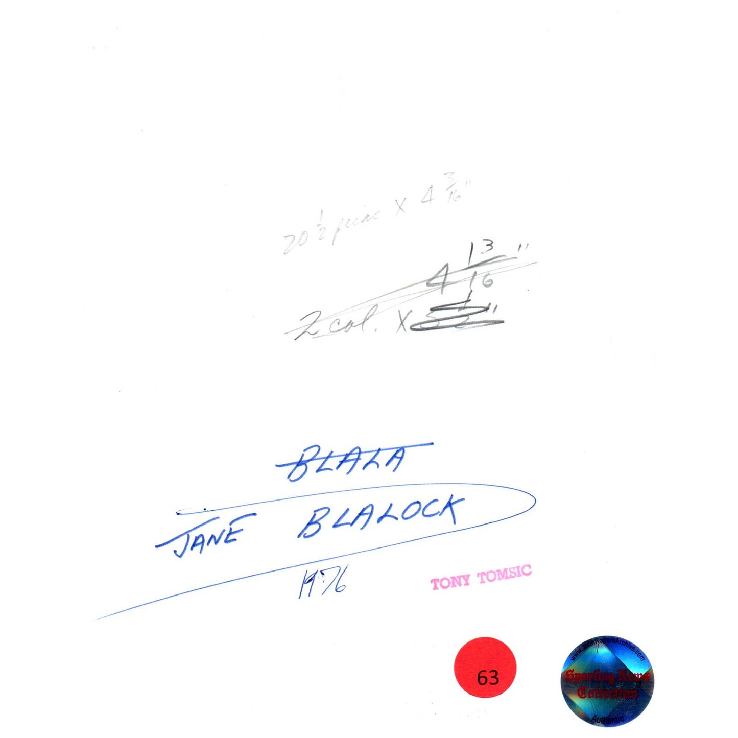 1976 Original Press Photo Ladies' PGA Golf Jane Blalock ~7x9 AD1