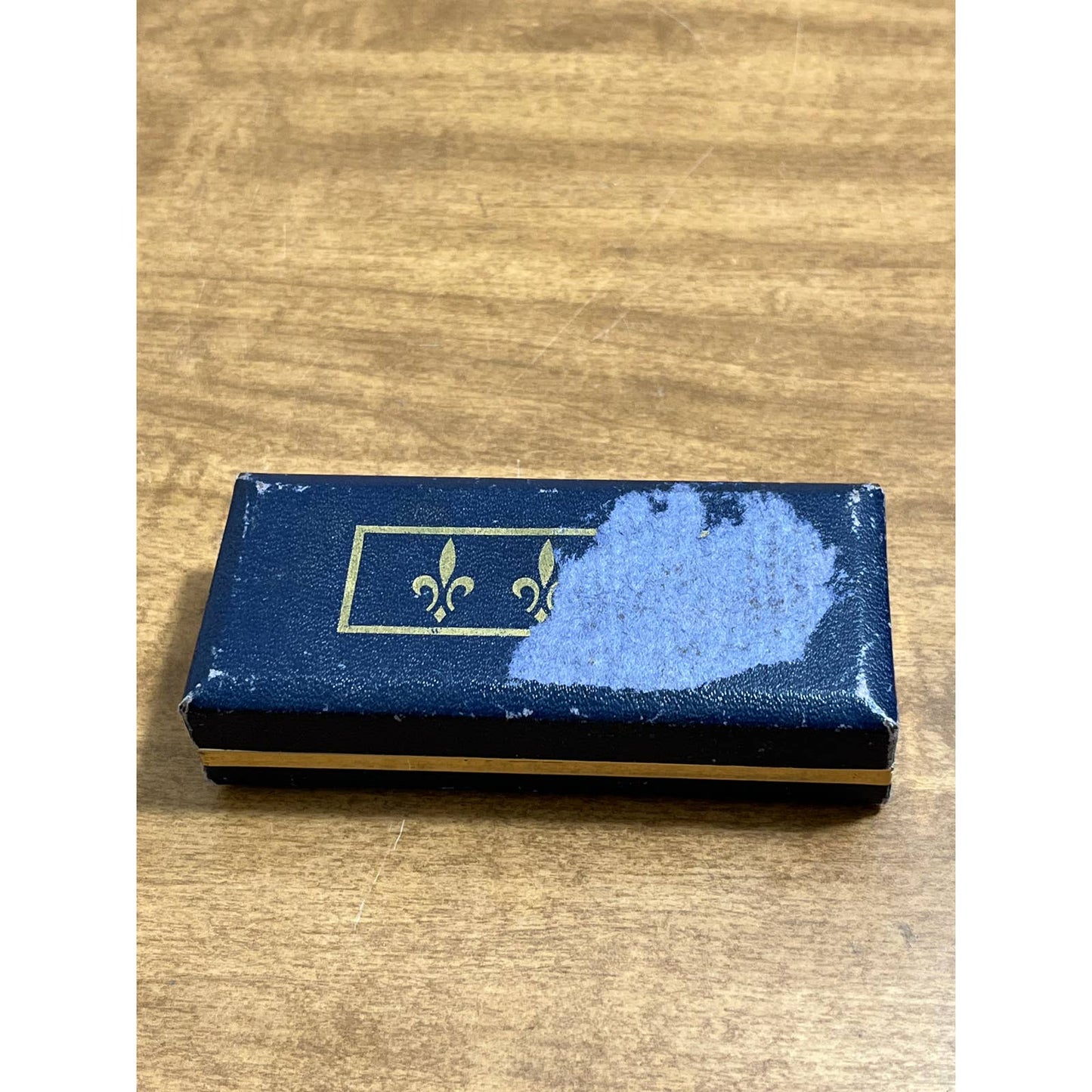 Vtg MCM Swank Chrome Cufflinks and Tie Clip Set in Box Waffle Fluted Swirl SD8