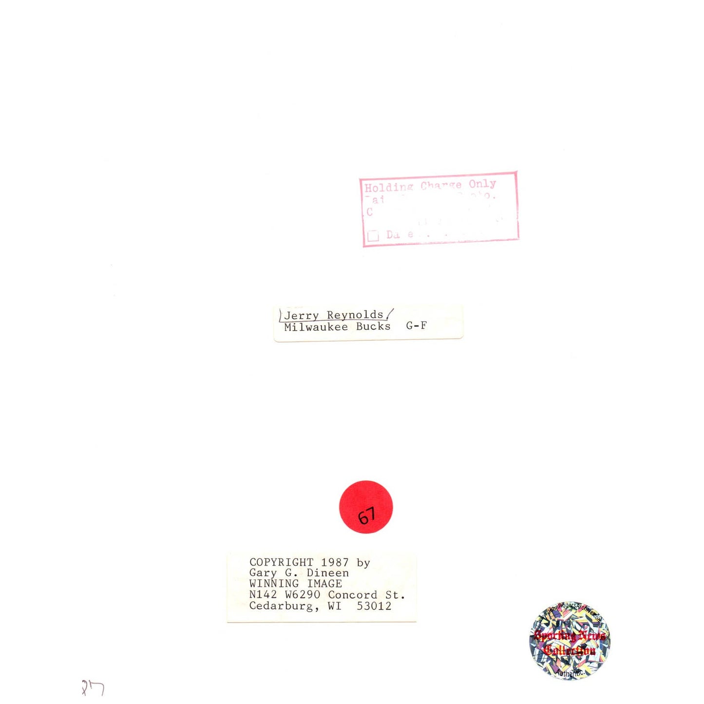 1987 Press Photo Basketball NBA Milwaukee Bucks Jerry Reynolds 8x10" AD3