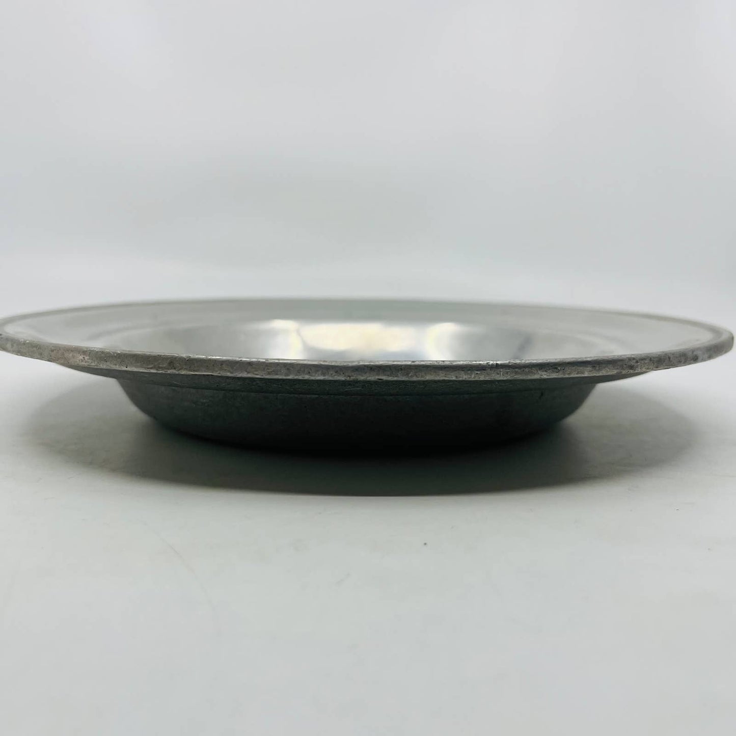 Set 4 York Metalcrafters Colonial Pewter Shallow Soup Salad Bowl Plates 9” TC9