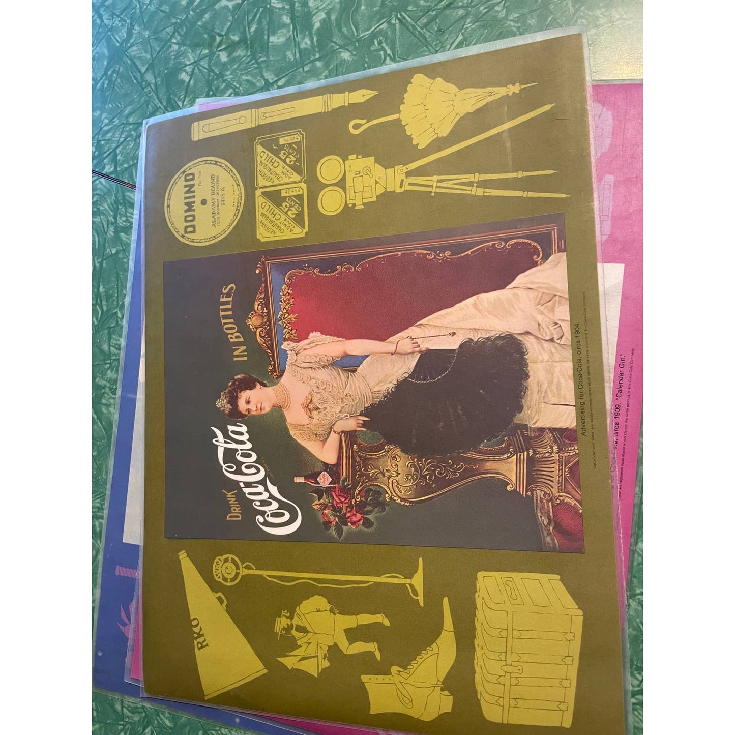 Vintage Coca Cola Waterproof Placemats Set of 5