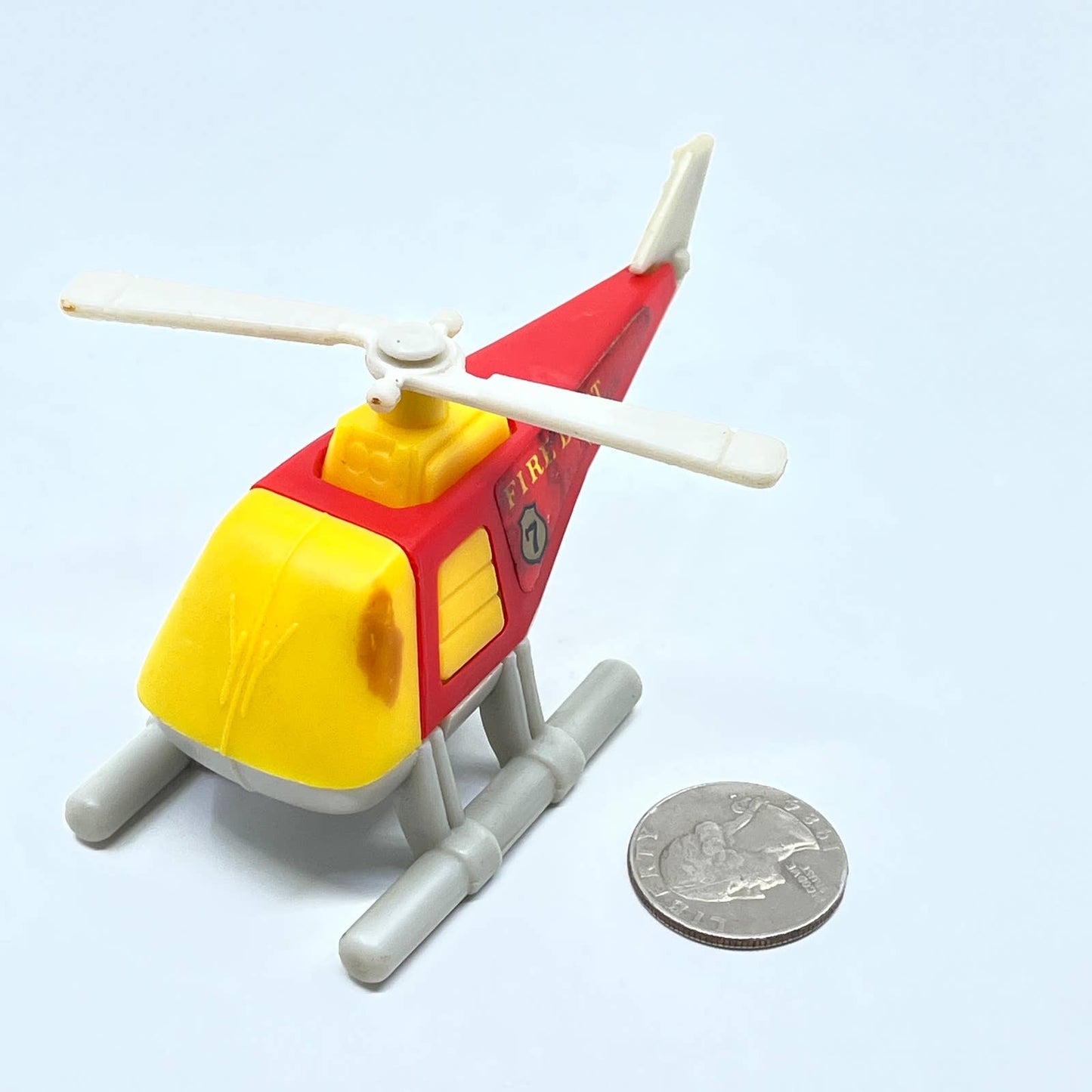 Vintage Tonka 1985 Fire Dept Tonka Helicopter Toy 1980's SD7