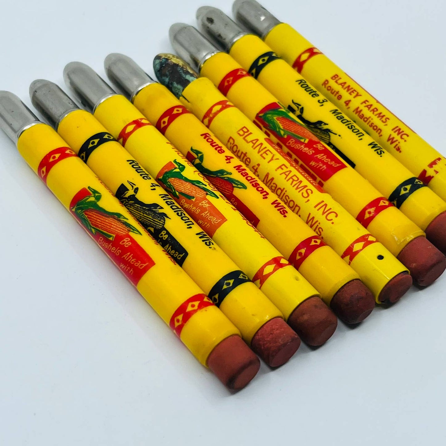 Bullet Pencil Lot 8 Blaney Farms Pencils Agriculture Madison Wisconsin SB3