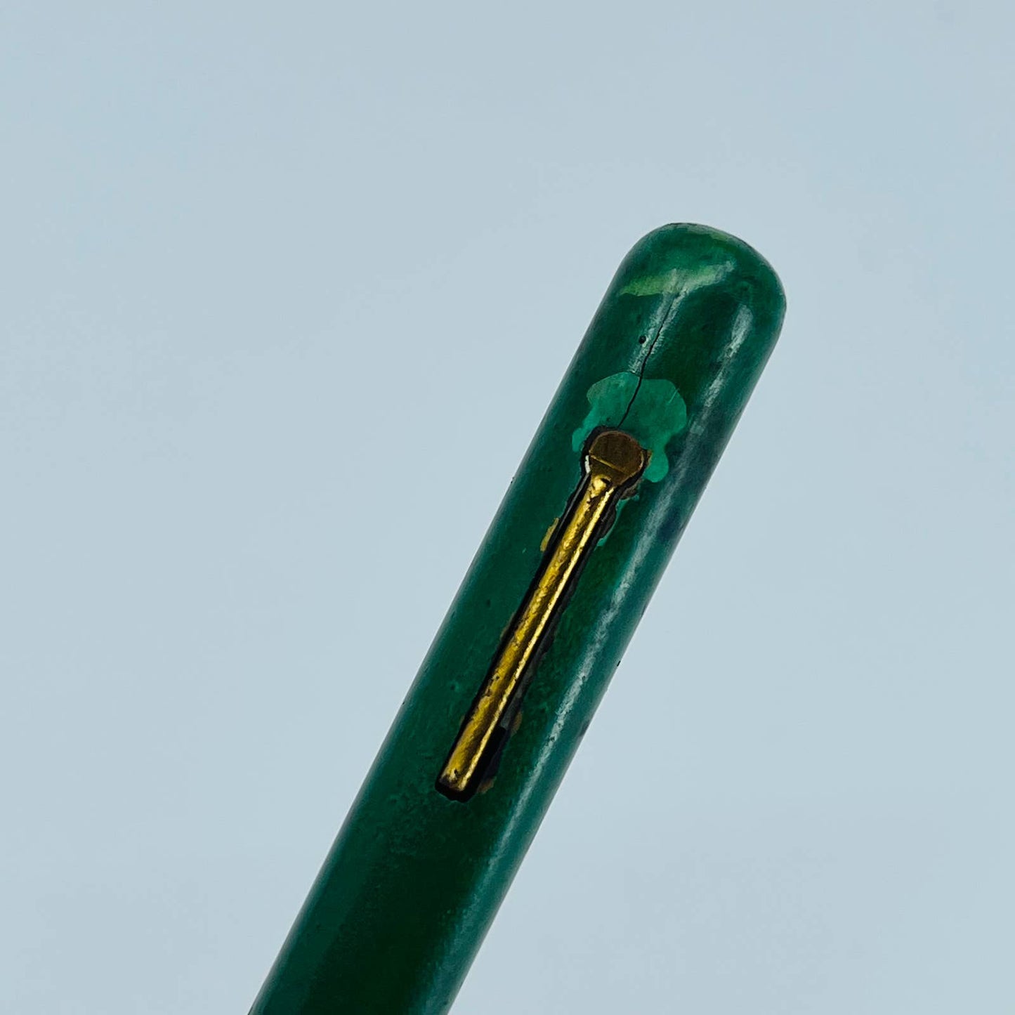 VTG Fountain Pen Green Celluloid Marvel Nib No Cap SB3