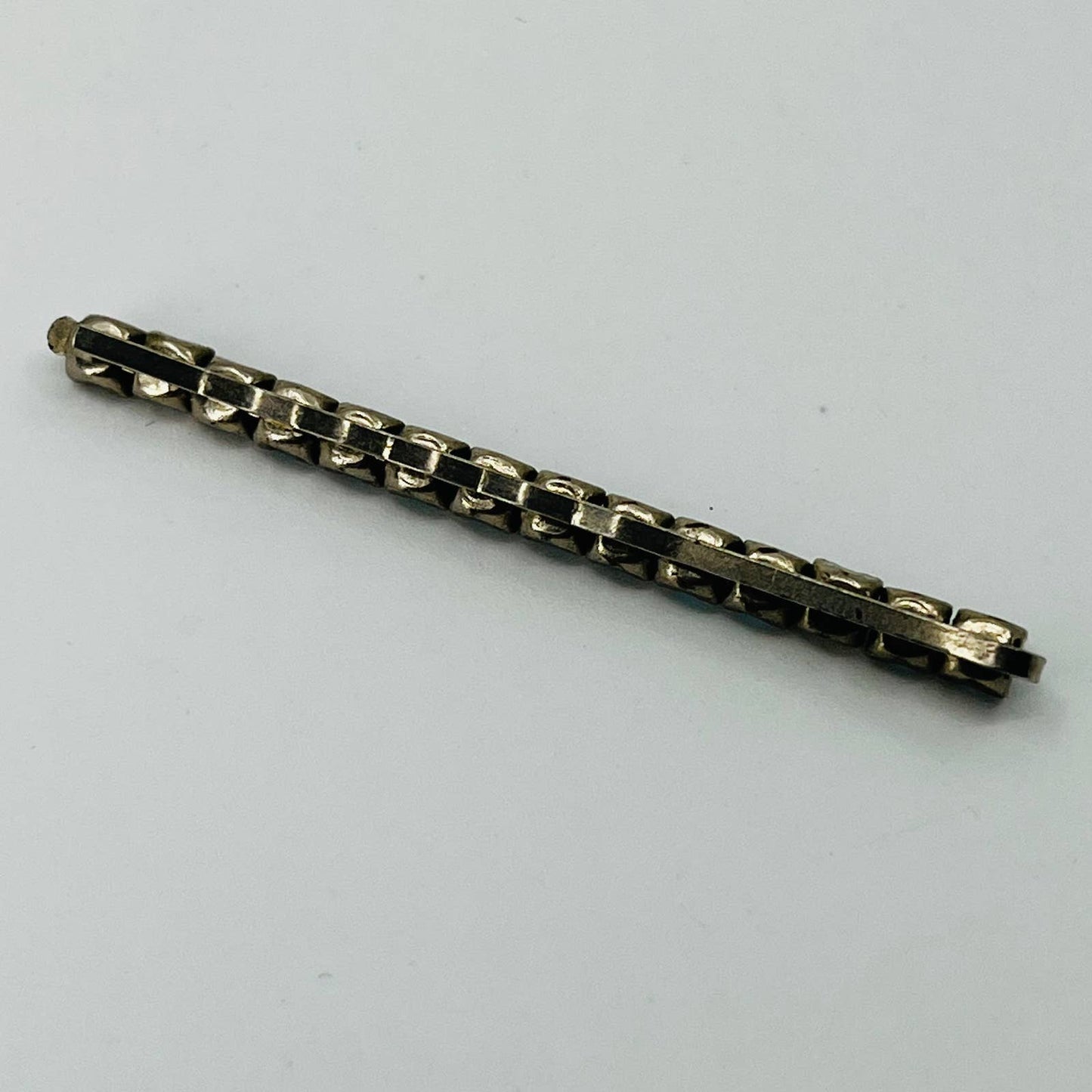 Vintage Powder Blue Rhinestone Hairpin Hair Clip 2” SB3