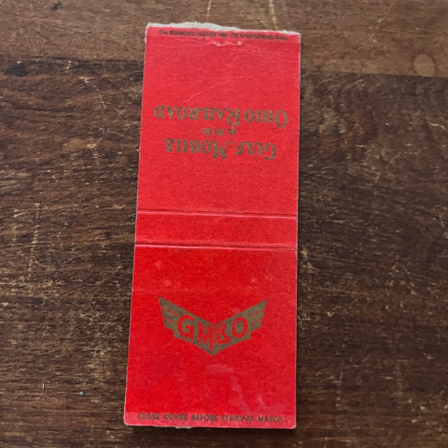 Gulf, Mobile & Ohio Railroad Advertising Matchbook Cover MM11-8