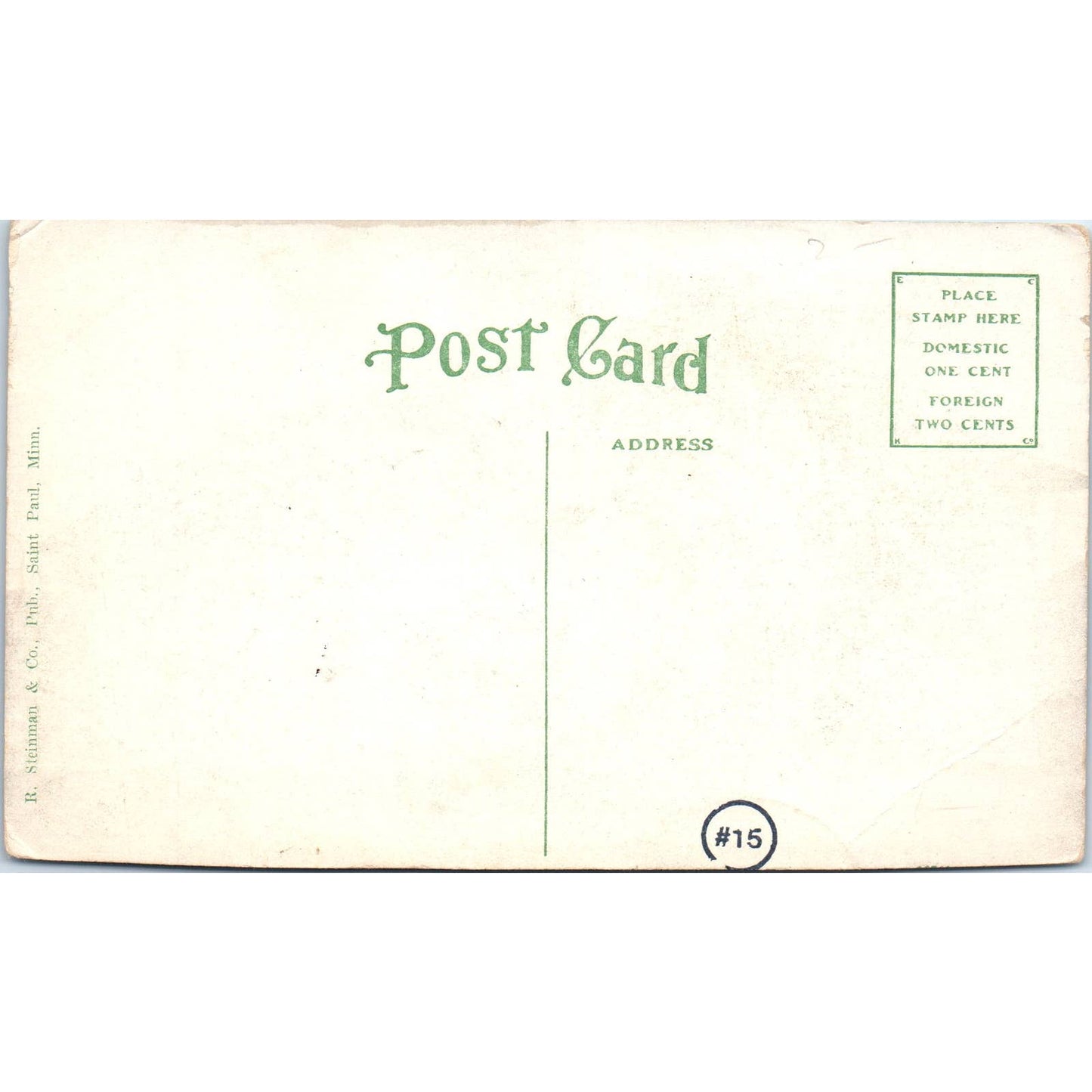 Village Hall, Spring Valley Wisconsin Original Postcard TJ9-P3