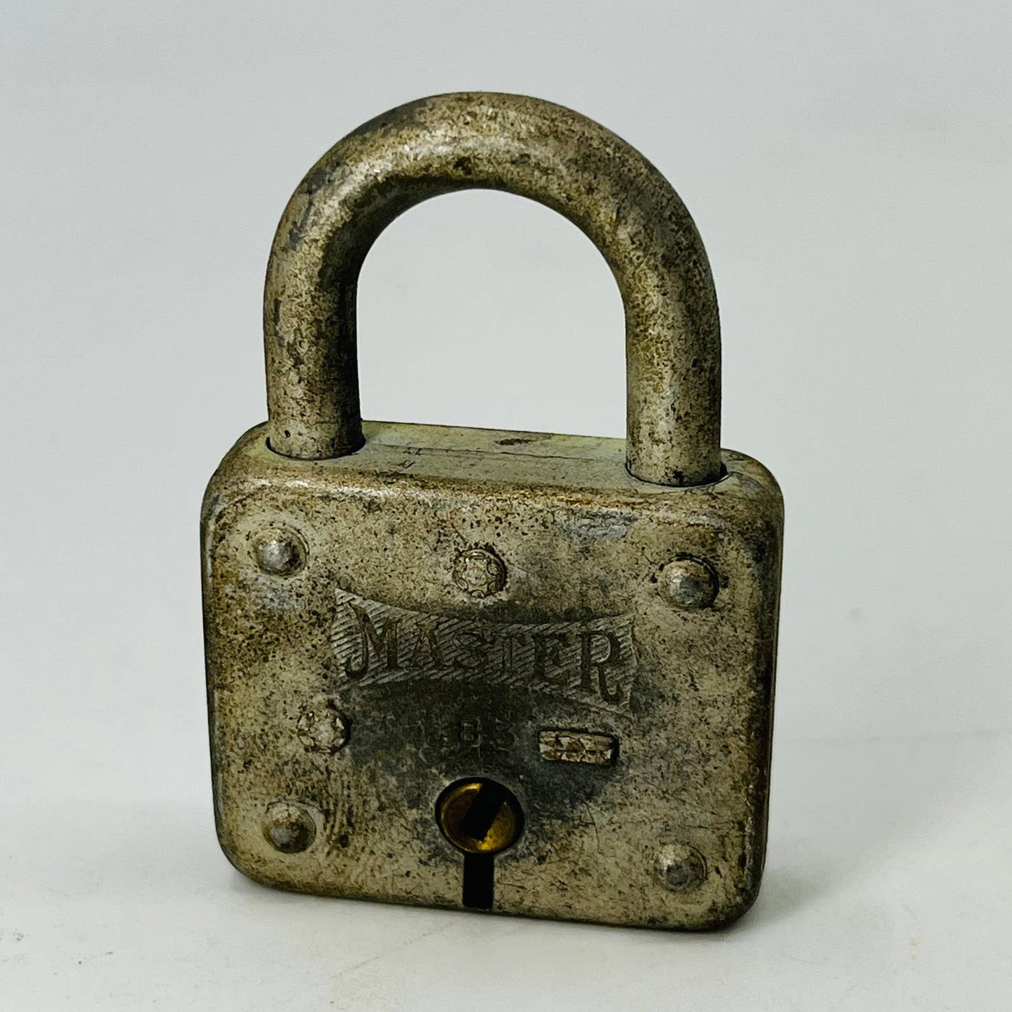 Vintage Master Lock No 55 Made In Milwaukee Wisconsin USA Padlock No Key SA8-3