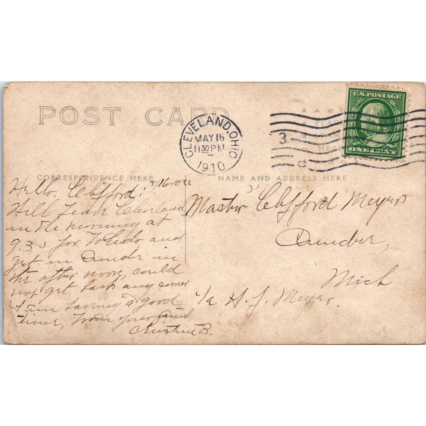 Fishing Giant Bullhead Martin Post Card RPPC 1910 Original Postcard P1-13