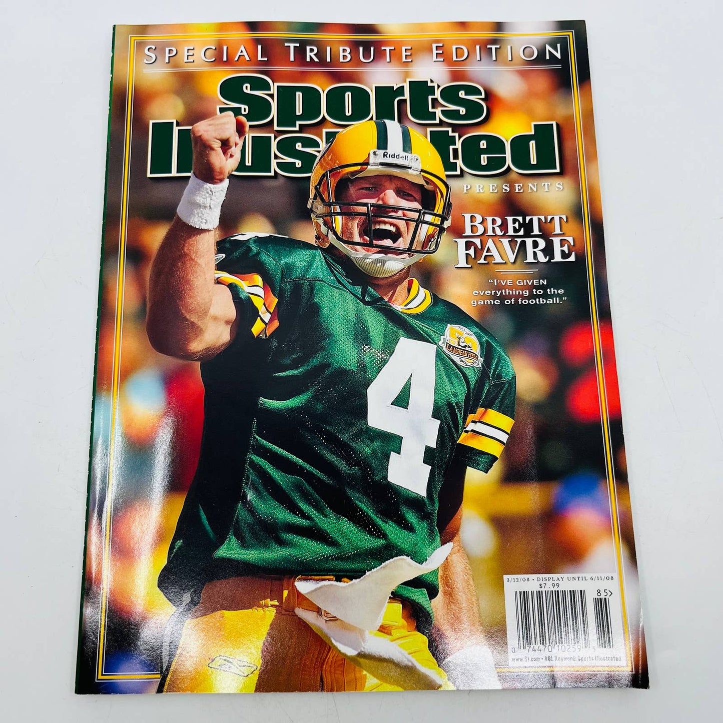 Sports Illustrated Brett Favre Special Tribute Edition Green Bay Packers BA3-2