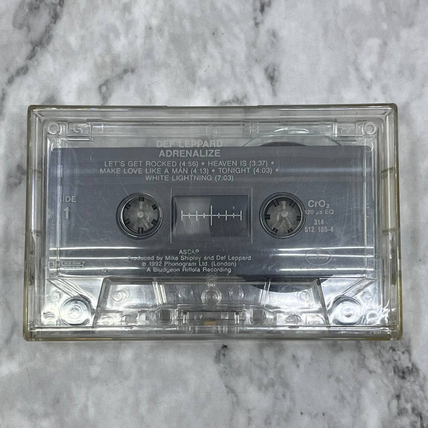 Def Leppard - Adrenalize When Wet Cassette Tape No Jacket TJ6-76
