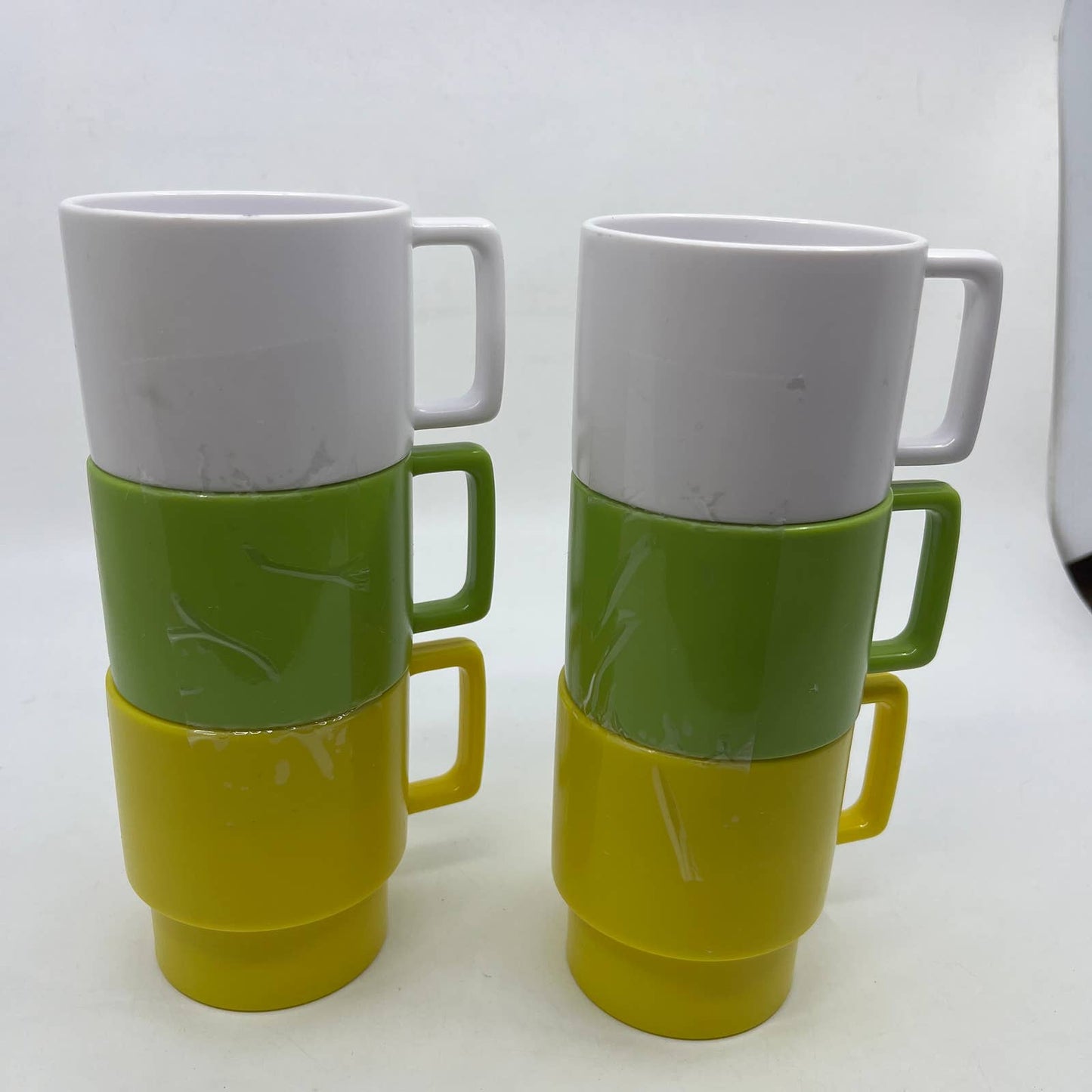 1960s Retro MCM Epicure TexasWare Melmac Melamine Yellow White Green Dishes TI1