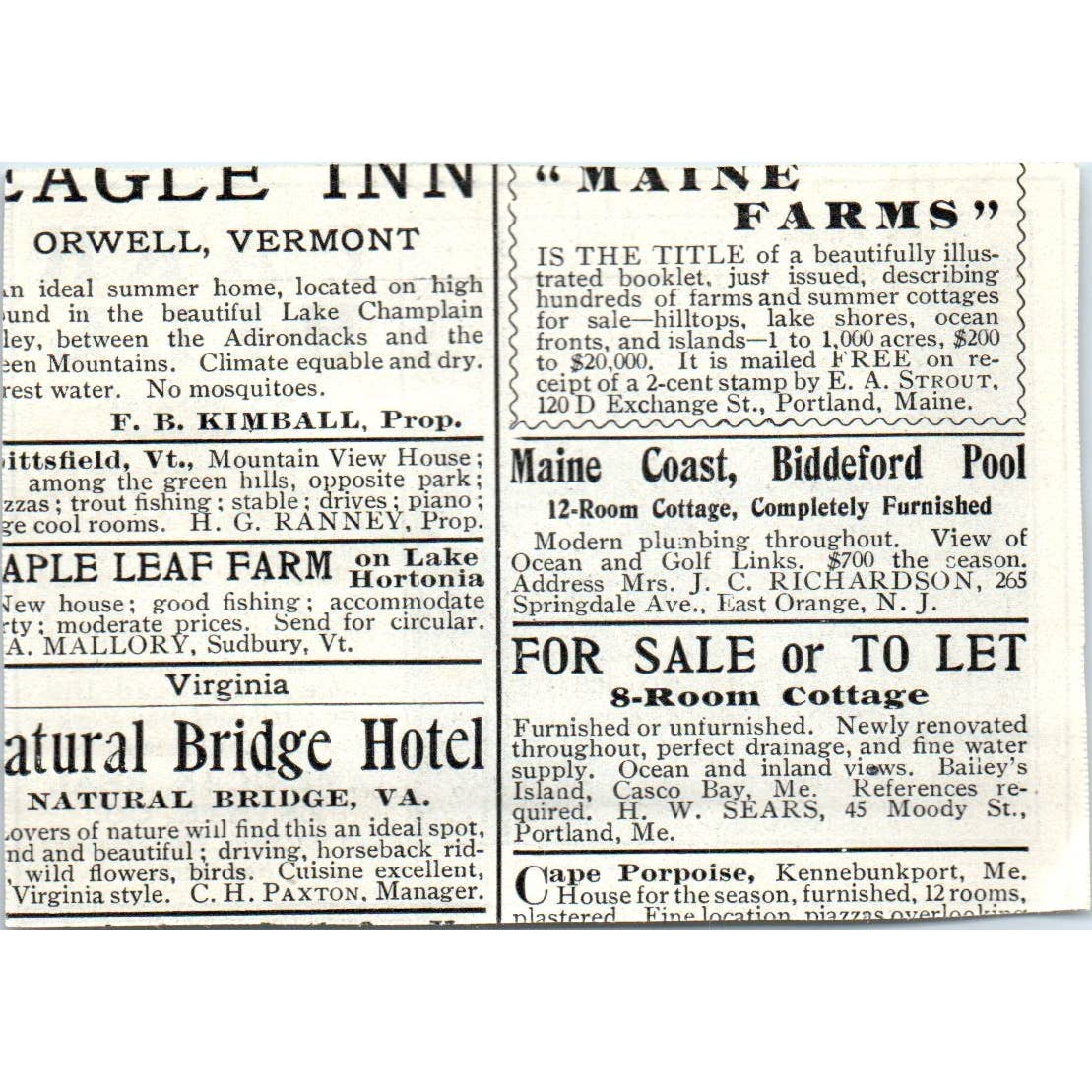 Park Hill Idyl of the Hudson American Real Estate Co - 1903 Original Ad TJ7-L