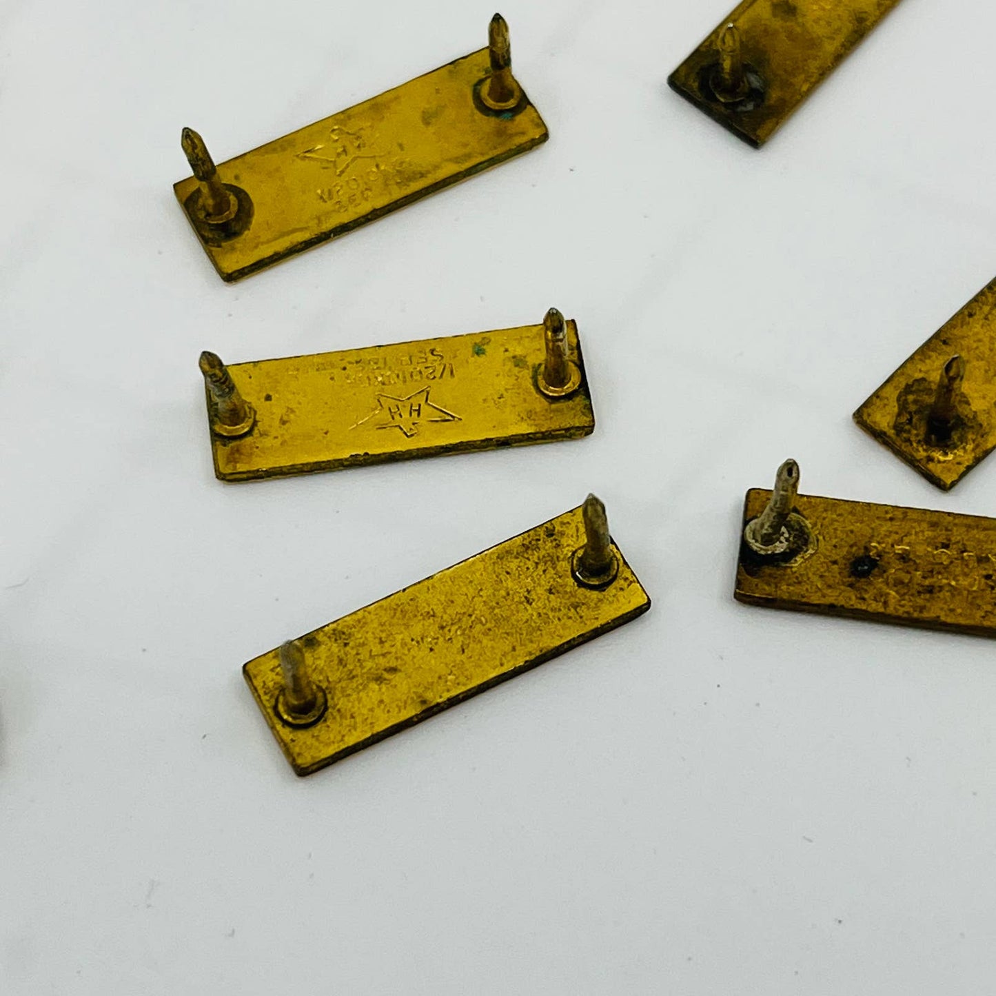 Vintage Lot of Gold Filled GF Military U.S. Gold WWII Bars SB3