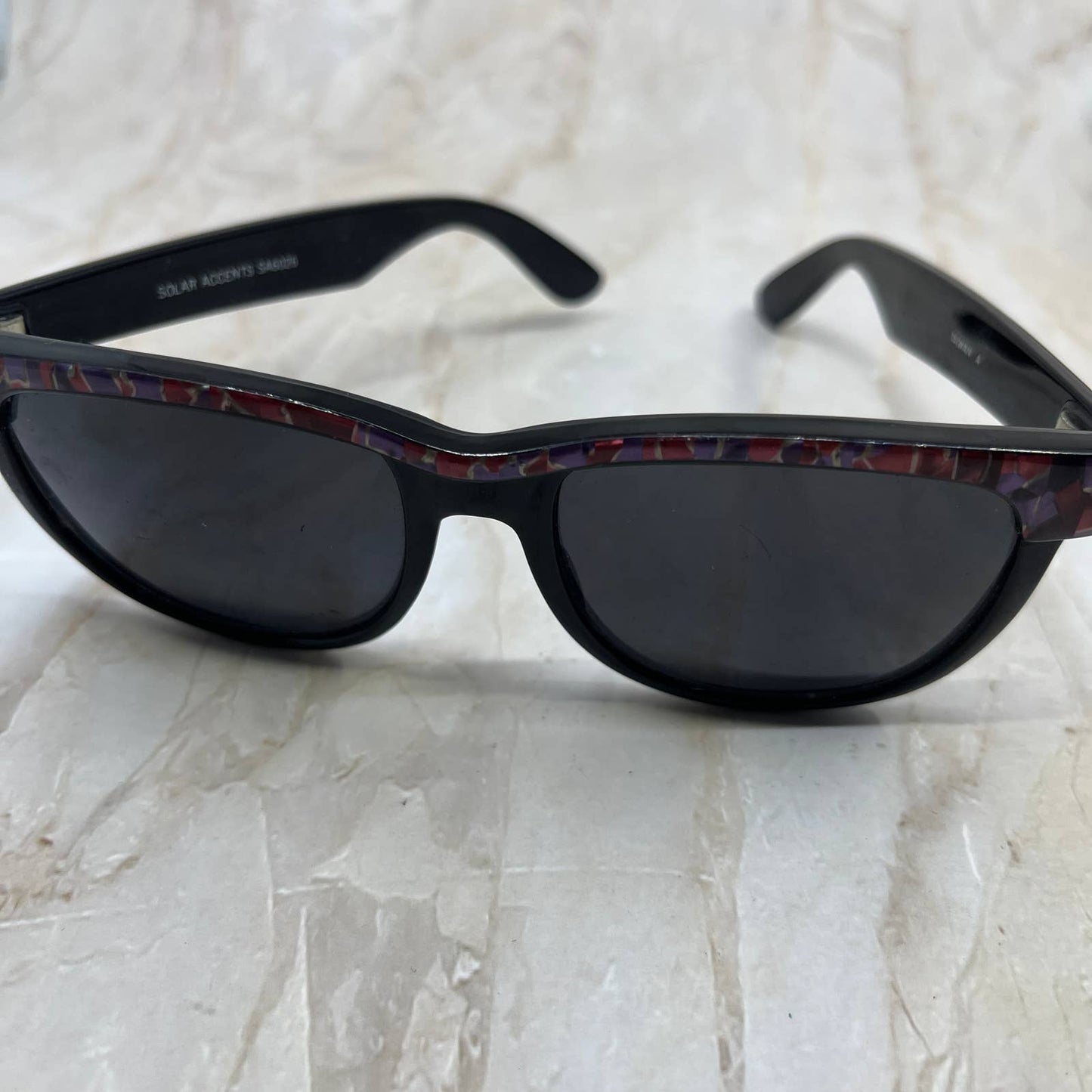 Retro Oversize 90s Glam Solar Accents Sunglasses Eyeglasses Frames TJ1-G4-8