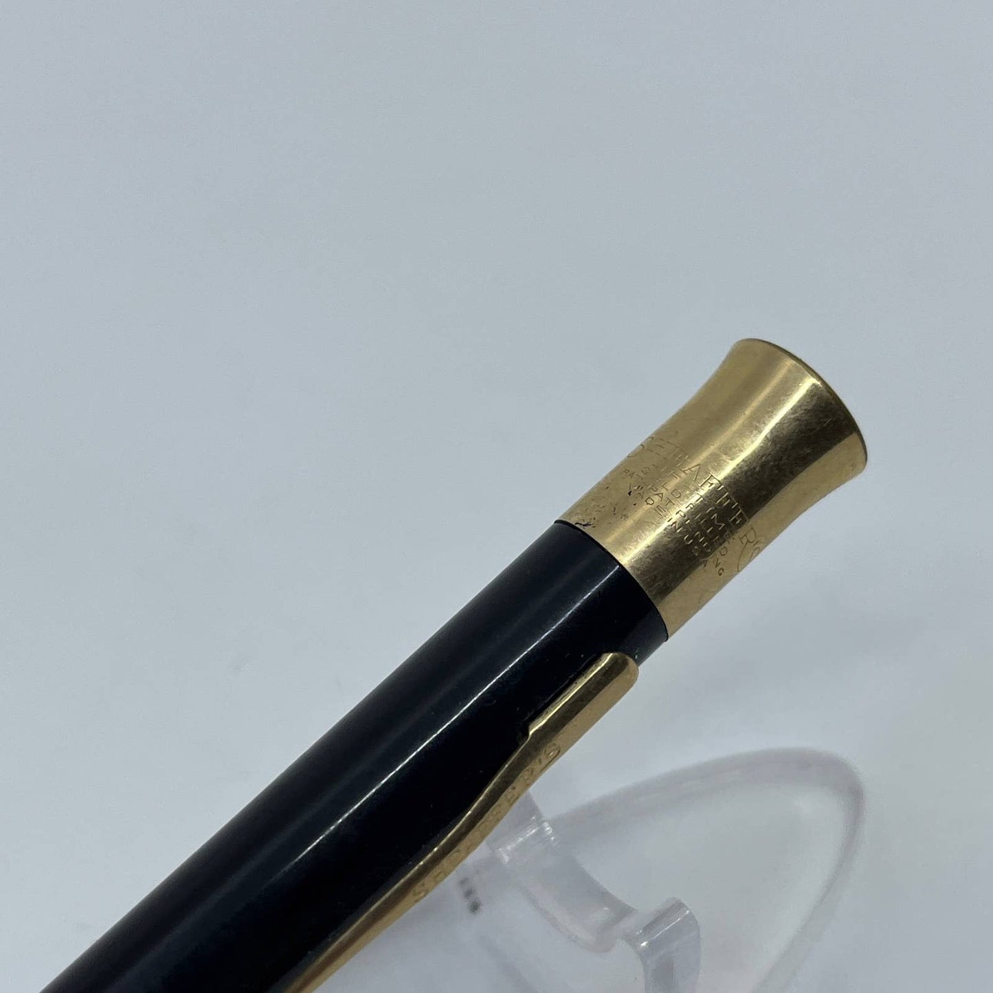 Sheaffer's Lifetime Black Gold Filled Gold Trim Flat Top Mechanical Pencil SD7