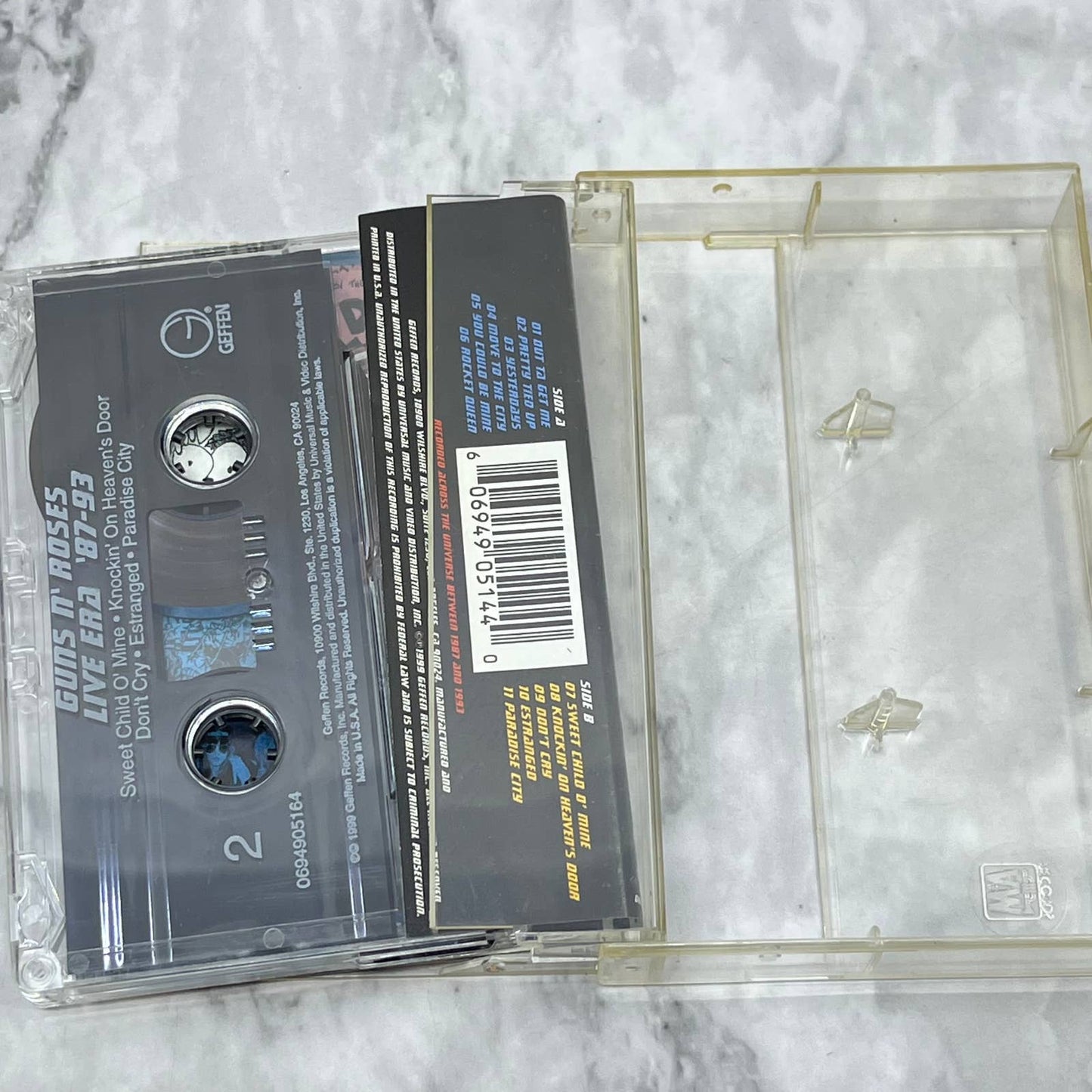 Guns N' Roses: Live Era '87-'93 RARE OOP Cassette Tape TD9-56