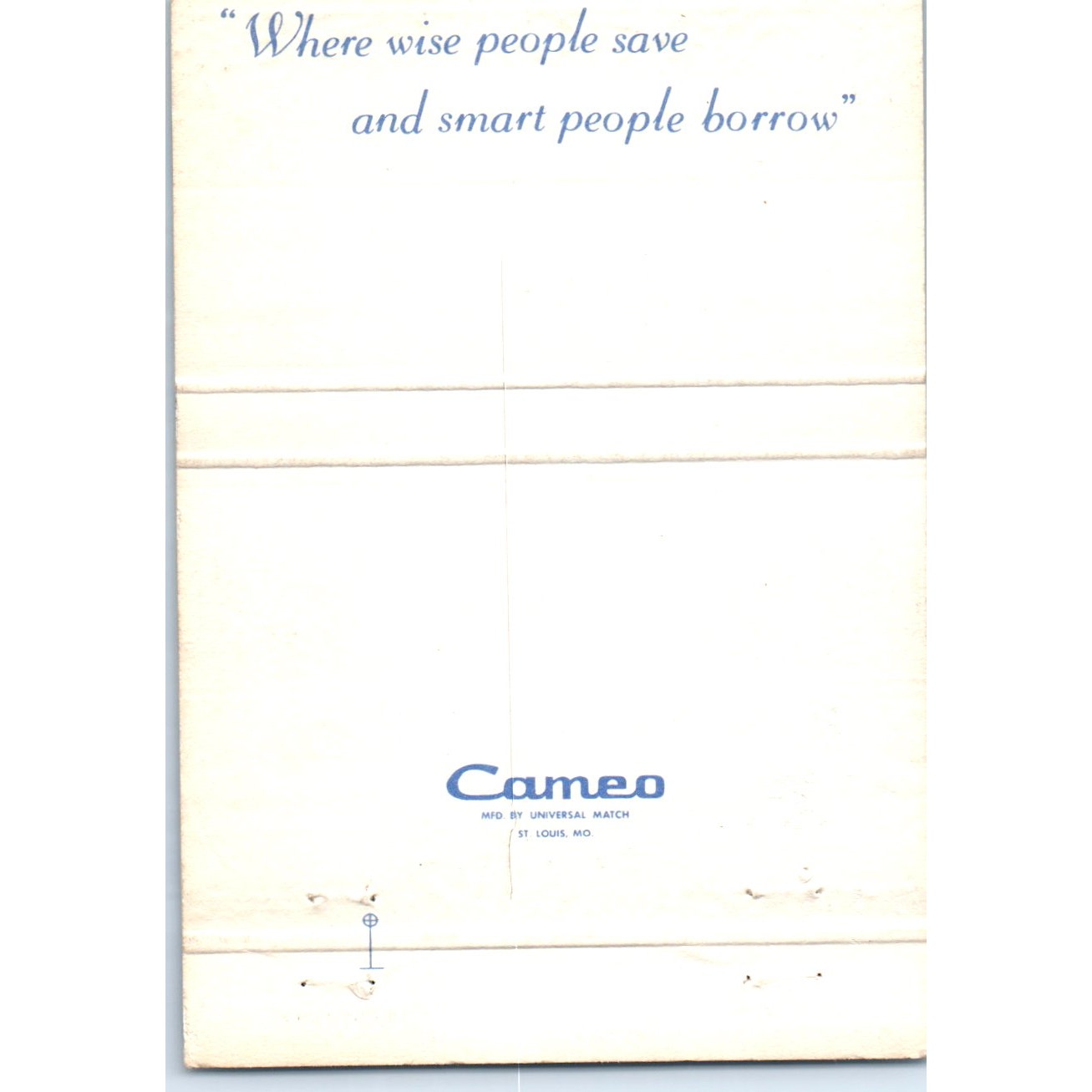 Capital Federal Savings Sacramento California Advertising Matchbook Cover SA6-M5