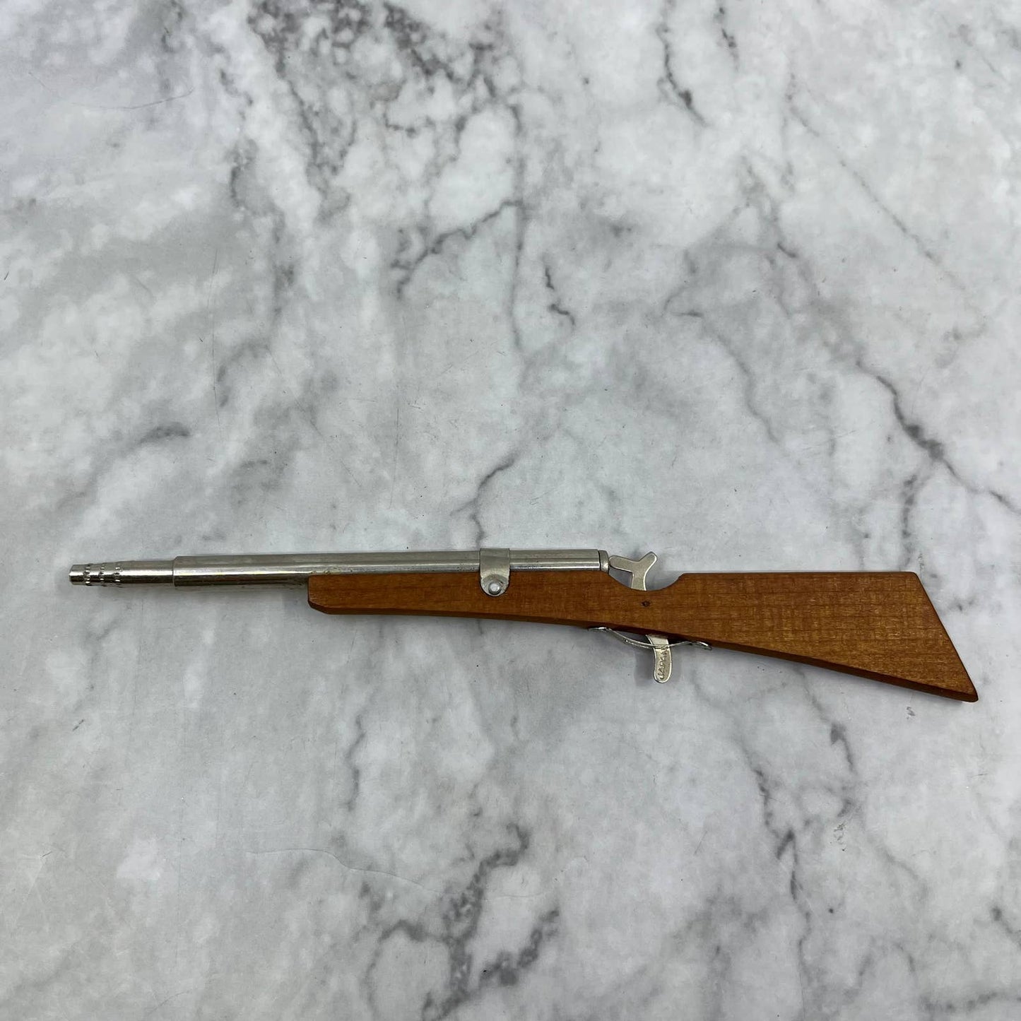Vintage 6” TOY Gun MECHANICAL PENCIL Spring Loaded WORKS West Bend IA TJ3
