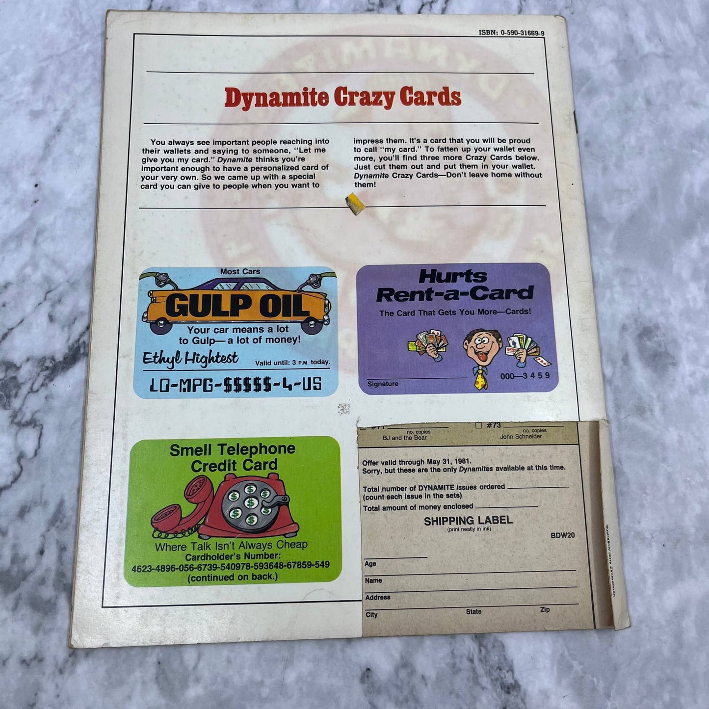 Vintage DYNAMITE Magazine w/ Meet Tom Wopat The DUKES OF HAZZARD Cover TJ4