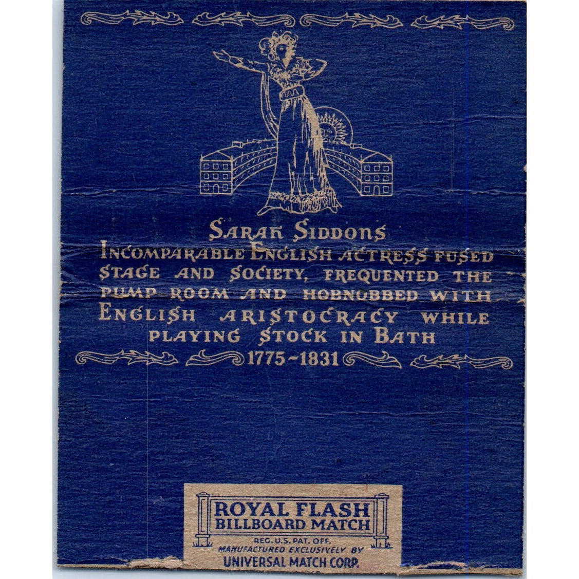 The Pump Room Ambassador East Chicago Wide Advertising Matchbook Cover SA6-M7