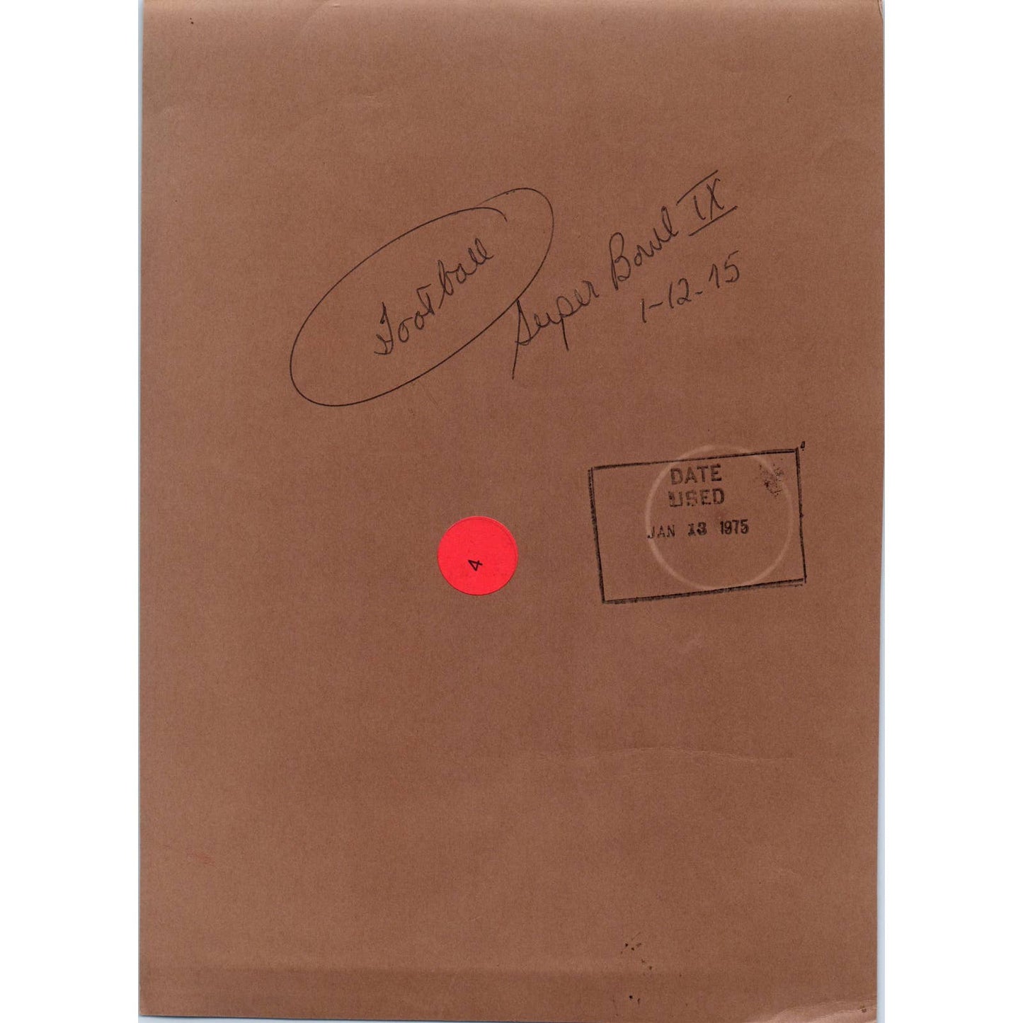 1975 Press Photo Football NFL Super Bowl IX Steelers Roy Gerela 7x10" TK2-FP