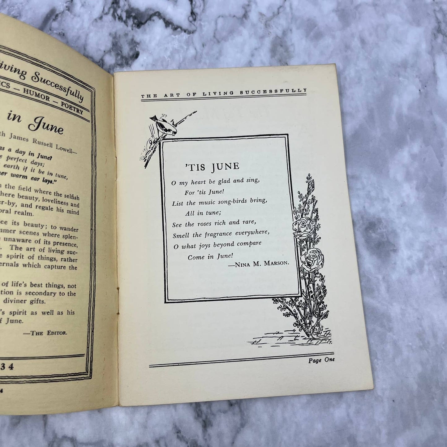 1934 June The Art of Living Successfully A Digest of Wit and Wisdom Booklet TH1