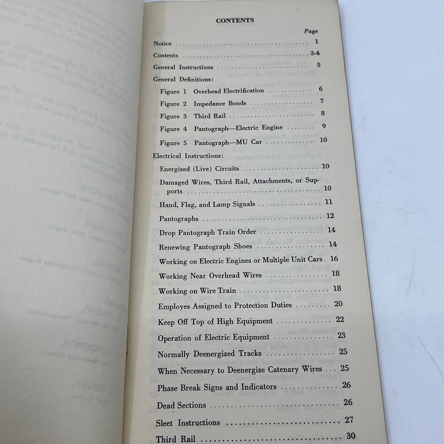 1960 The Pennsylvania Railroad Electrical Operating Instructions Book TG6