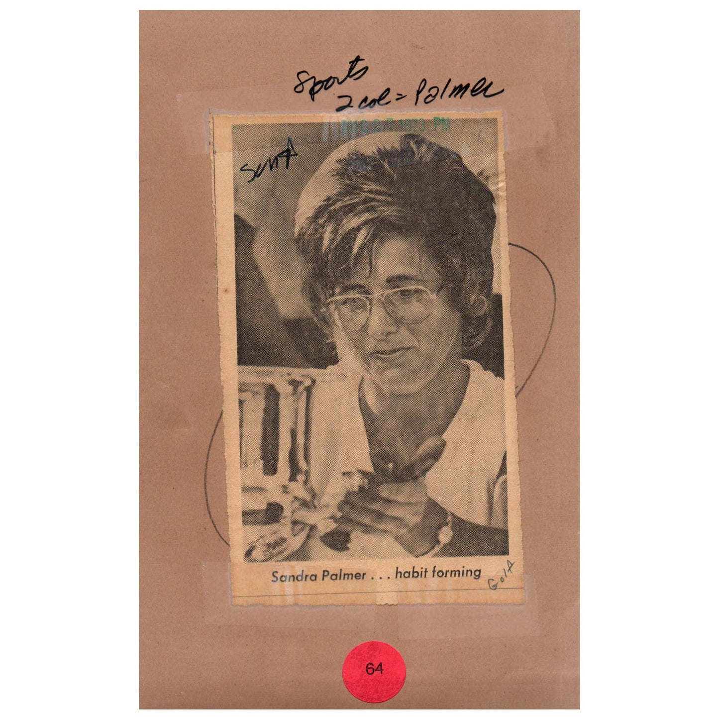 1975 Original Press Photo Ladies' Golf Sandra Palmer Women's Open ~6x8 AD1-2