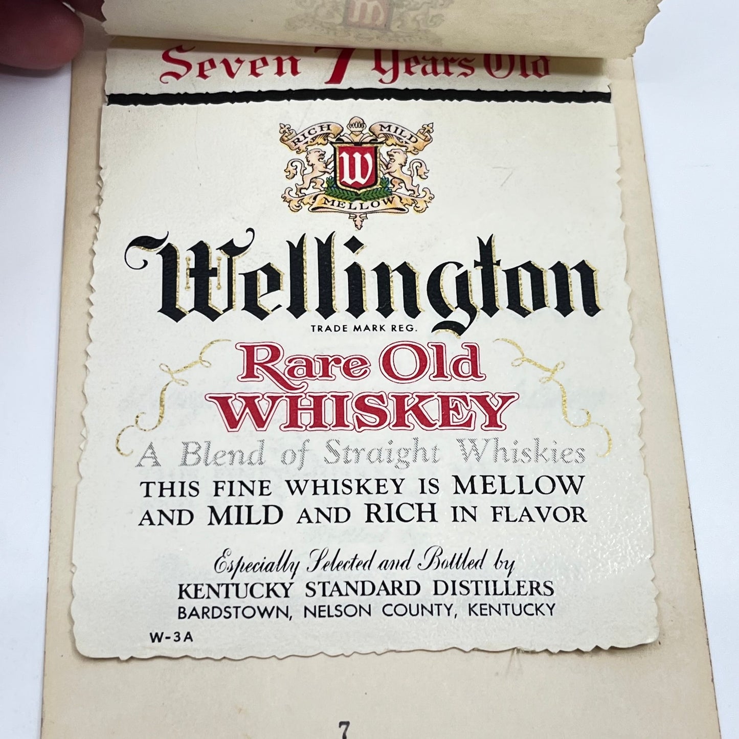 Wellington Whiskey Label Set of 3 Bonded Liquor Distributors Bardstown KY