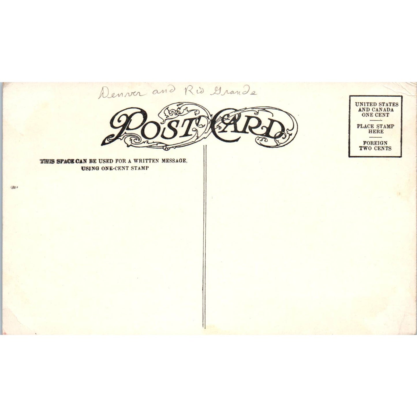 Observation Car in the Royal Gorge Colorado c1910 Original Postcard TK1-29