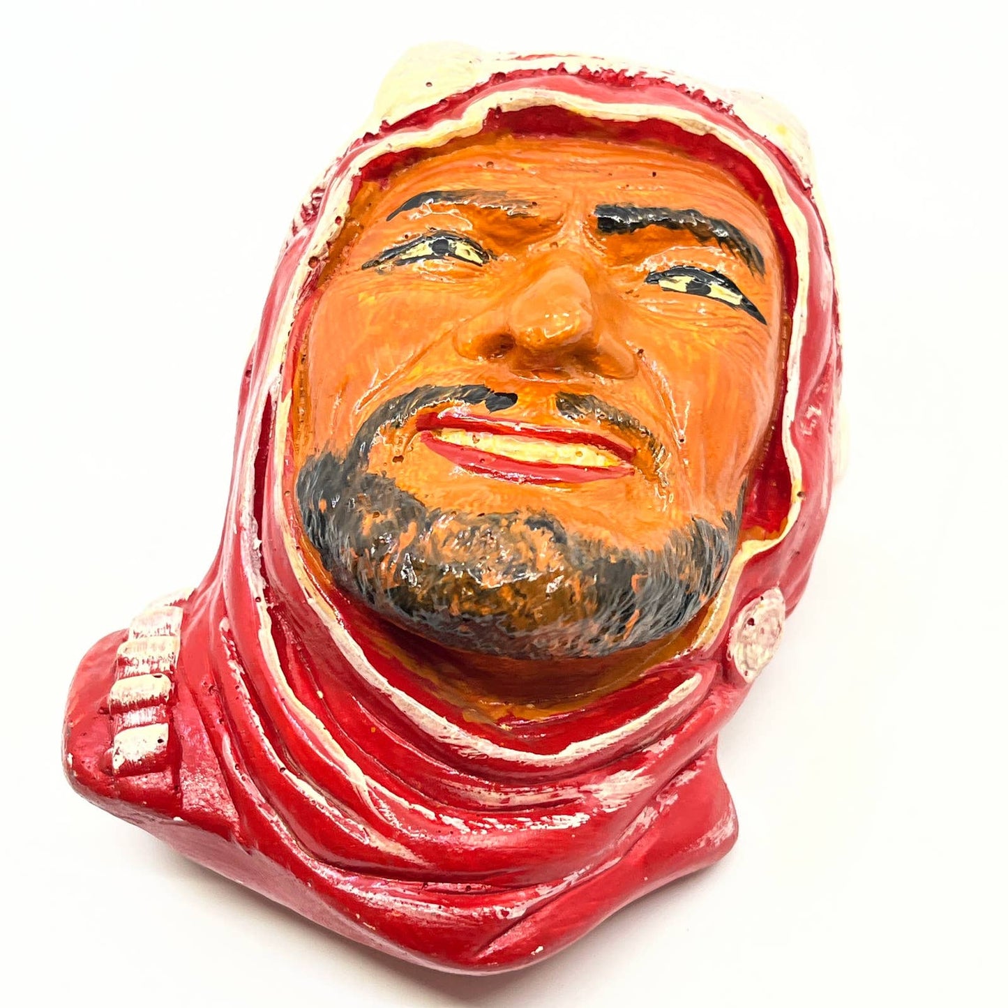 Vintage Bossons Chalkware Head Moroccan Man Hand Painted TC8