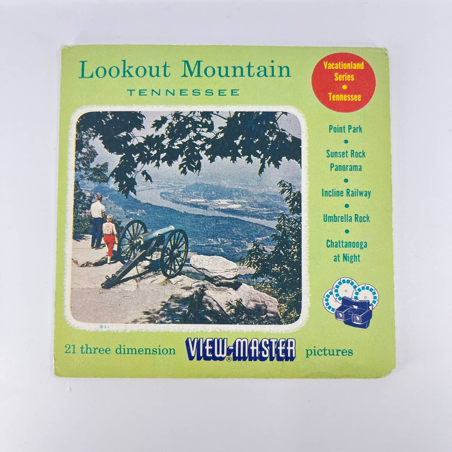 1957 327 Lookout Mountain Vacationland TN view-master Pack SD2