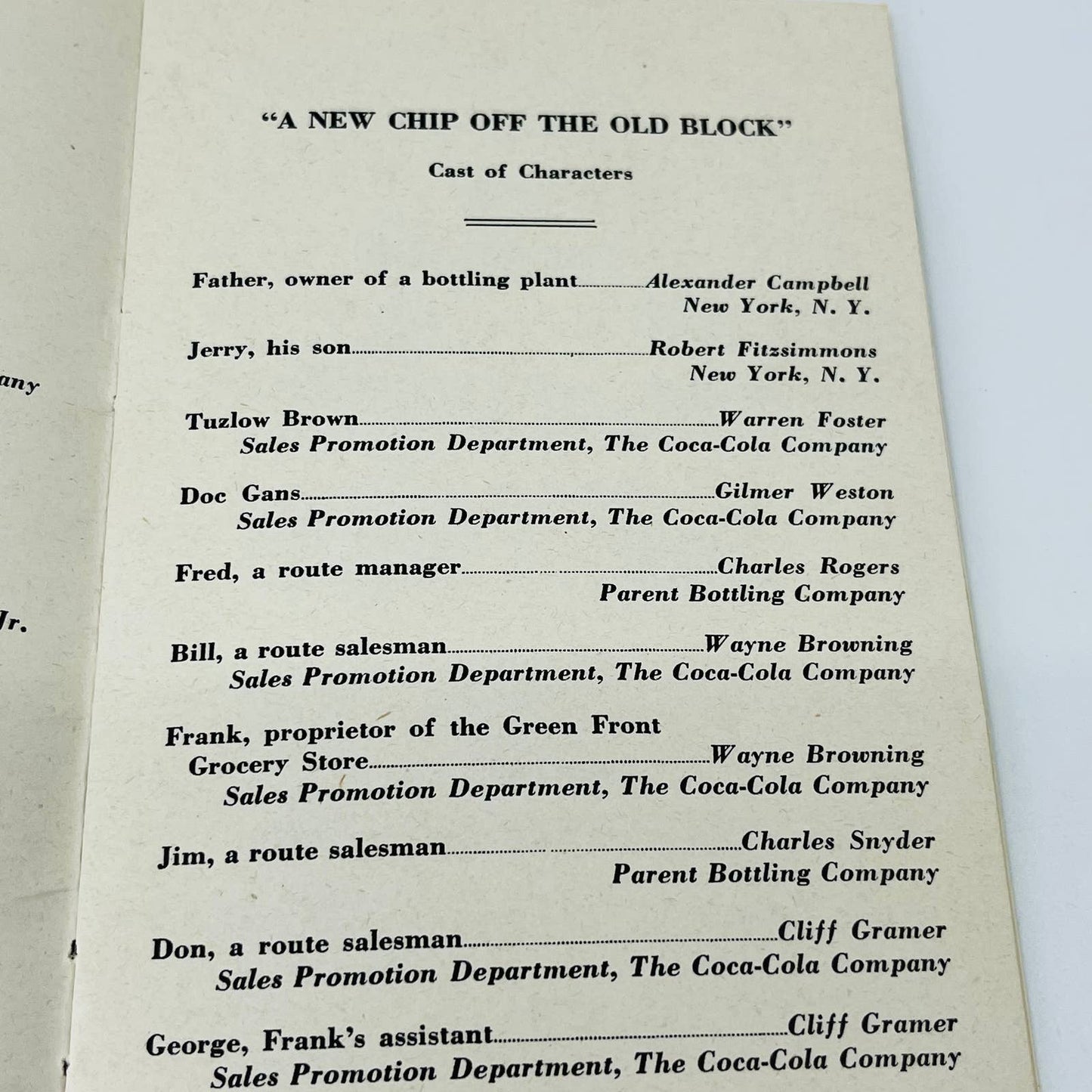 RARE 1949 Business Conference of Coca Cola Bottlers Program Western Bottling C4