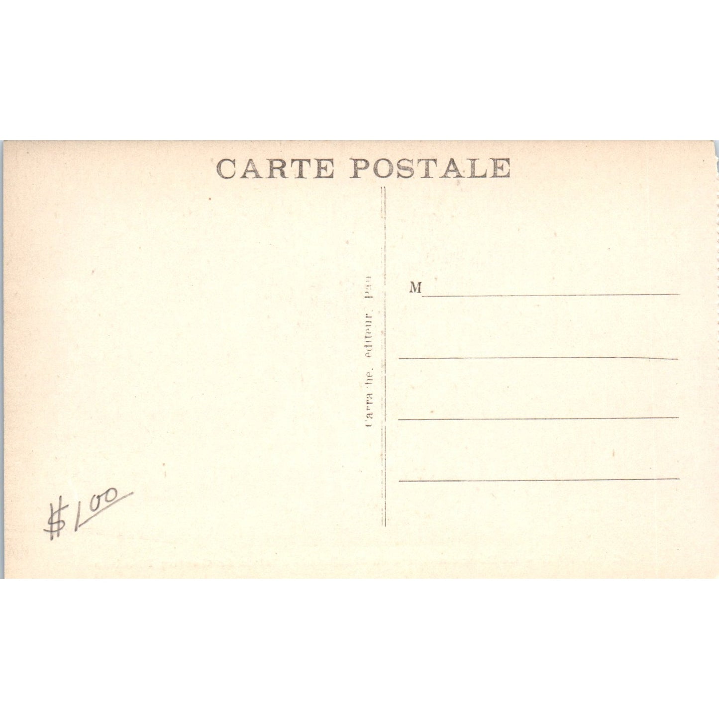 Le Parc Du Château National Statue de Gaston Phoebus Original Postcard P1-15