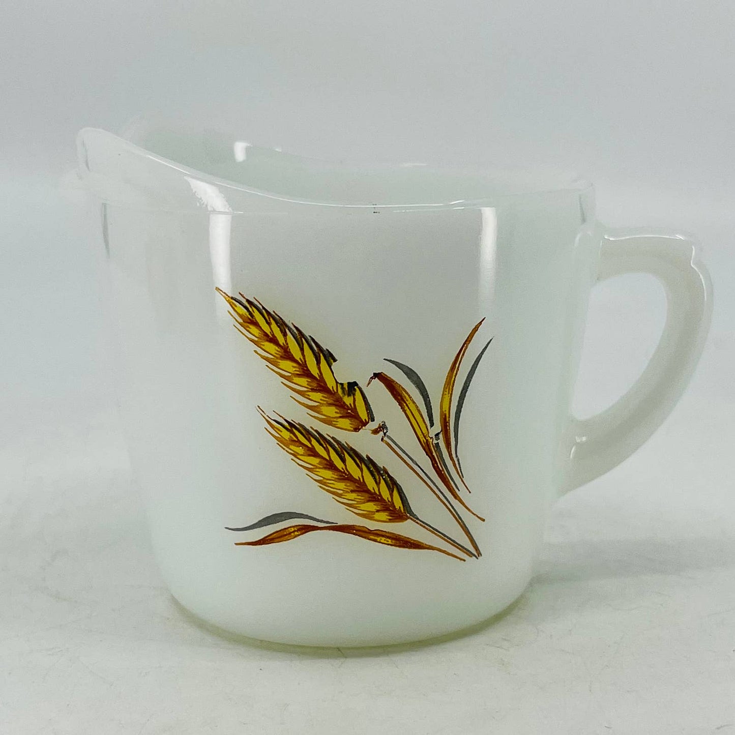 Vintage Fire King Oven Ware Golden Wheat #20 Creamer TC4