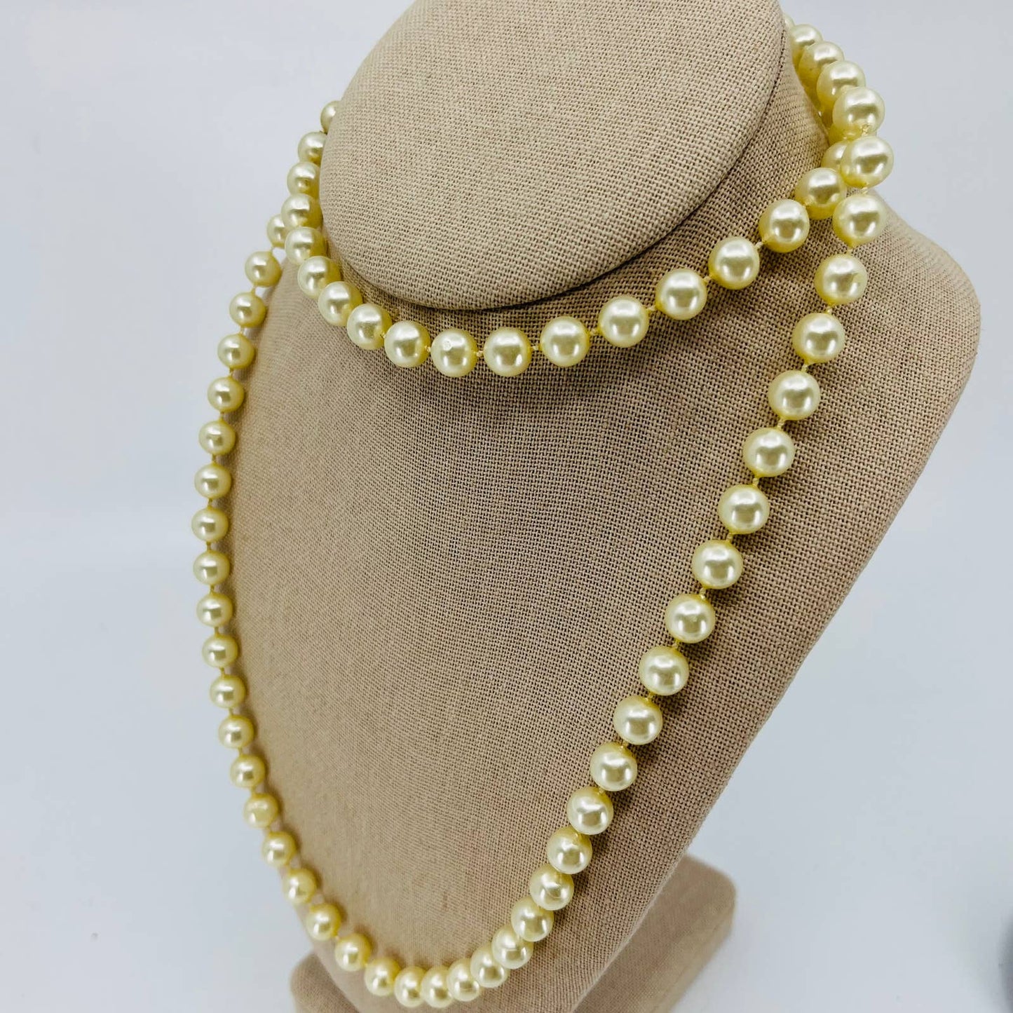 MCM Mod Faux Pearl Warm Tone Necklace SB2