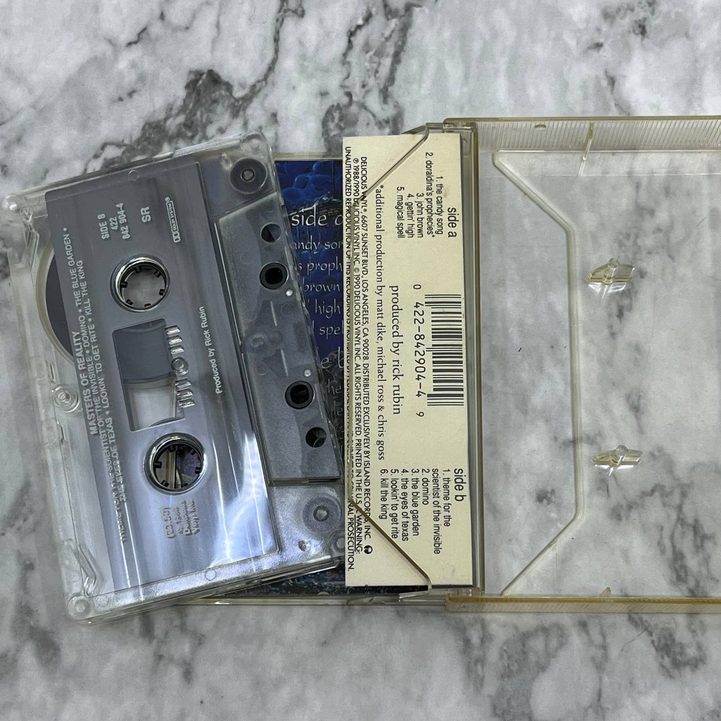 Masters of Reality 1988 USA Def American self titled Cassette Tape TH1-31