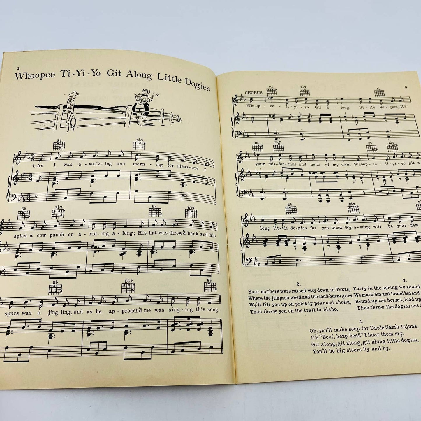 1935 Treasure Chest of Cowboy Songs Sheet Music
