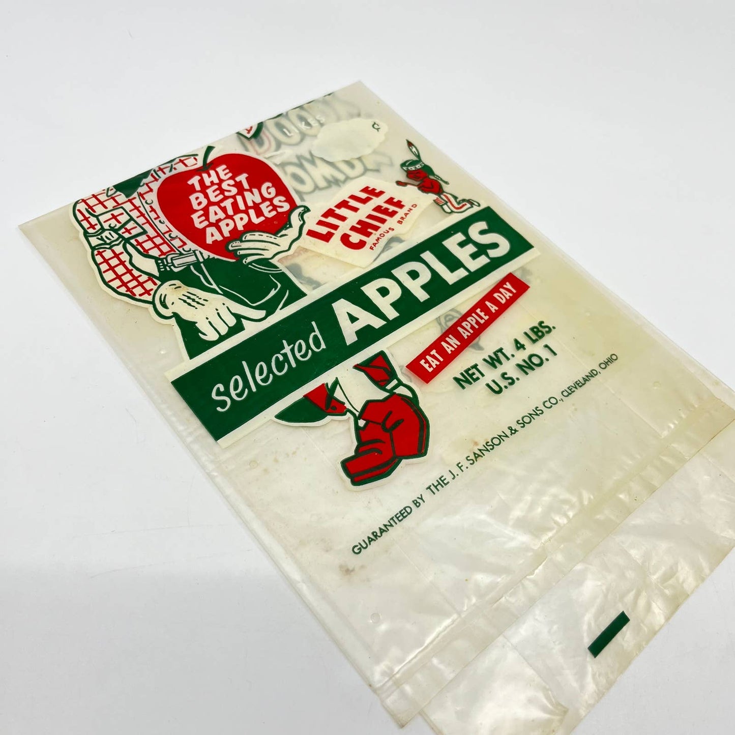 1950's Howdy Doody Little Chief Washington Apple Bag AB3