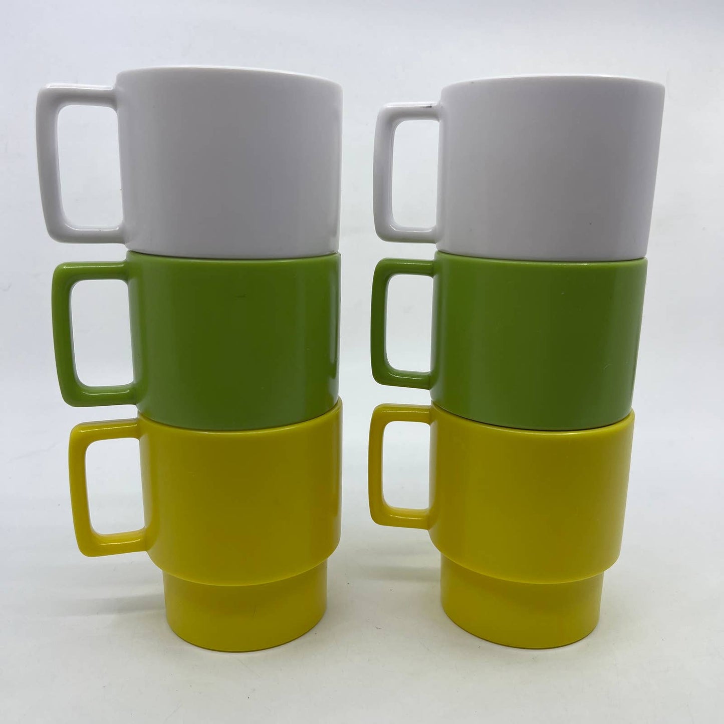 1960s Retro MCM Epicure TexasWare Melmac Melamine Yellow White Green Dishes TI1