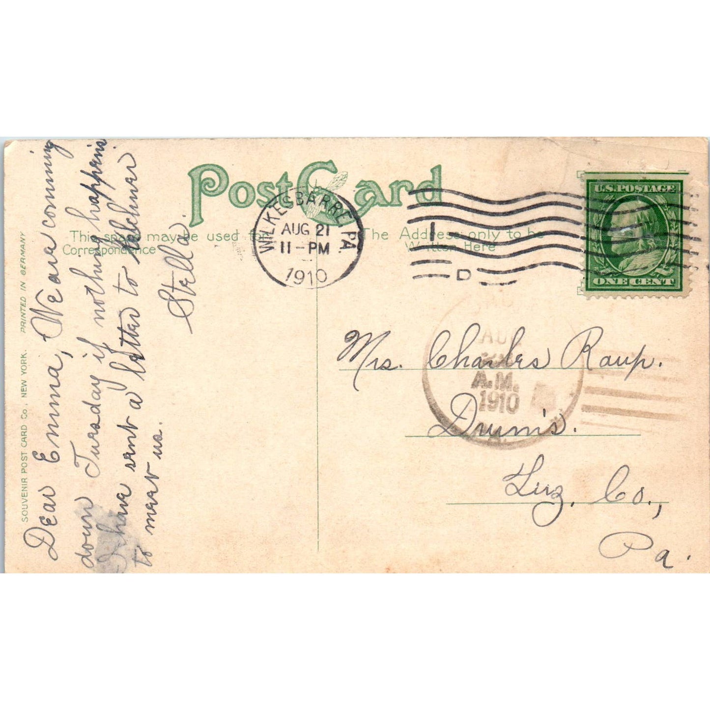 1910 Postcard Miners Ascending From Coal Shafts PA TD8-P2