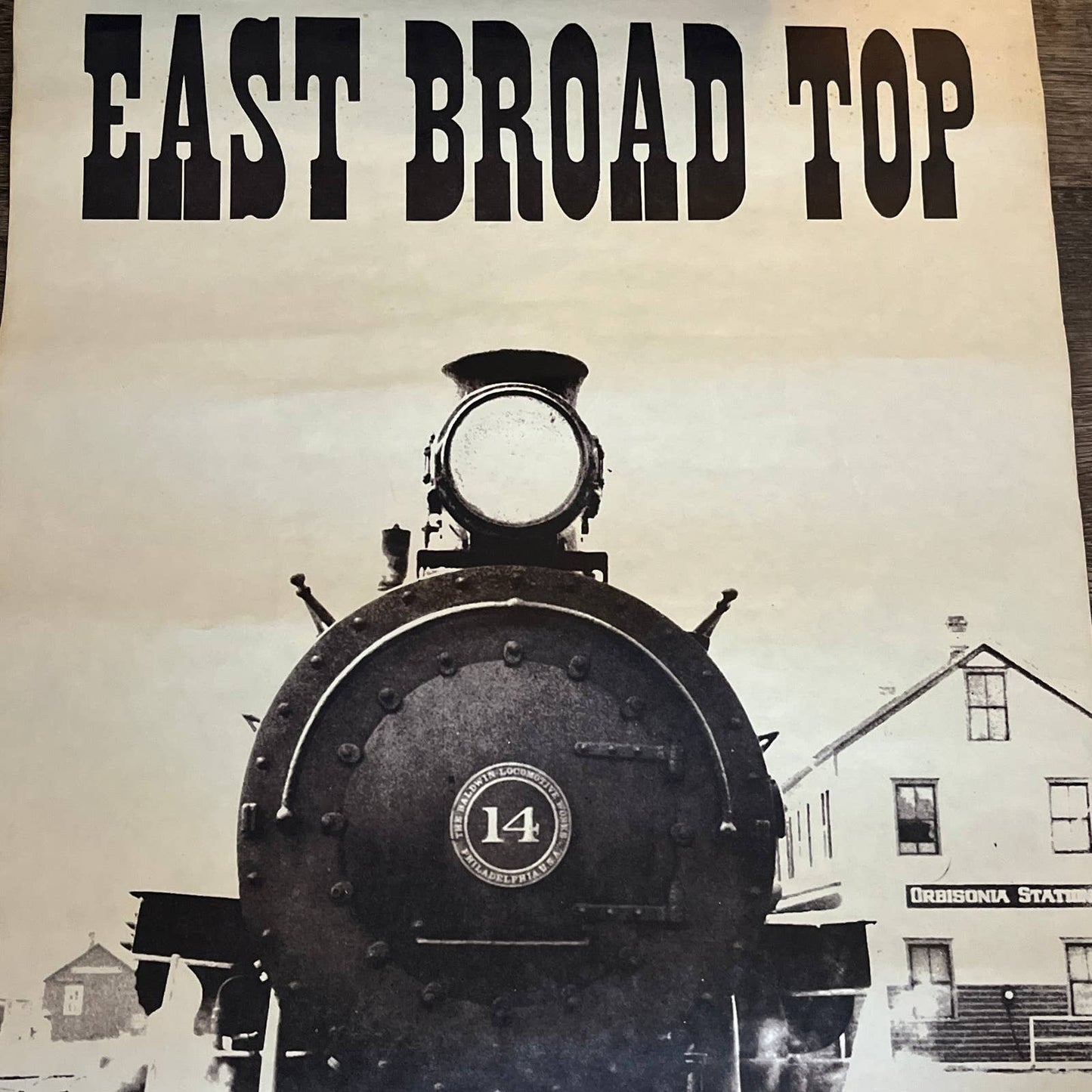 Vintage Poster East Broad Top Railroad Locomotive 19x31" RU1