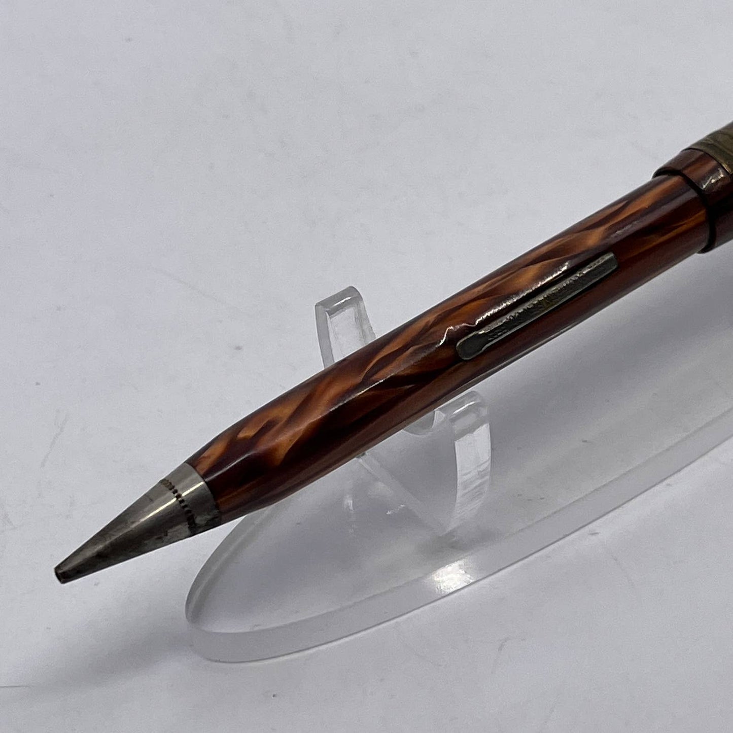 Vintage Brown Shimmer Southern Pen Co Fountain Pen Mechanical Pencil Combo SE1