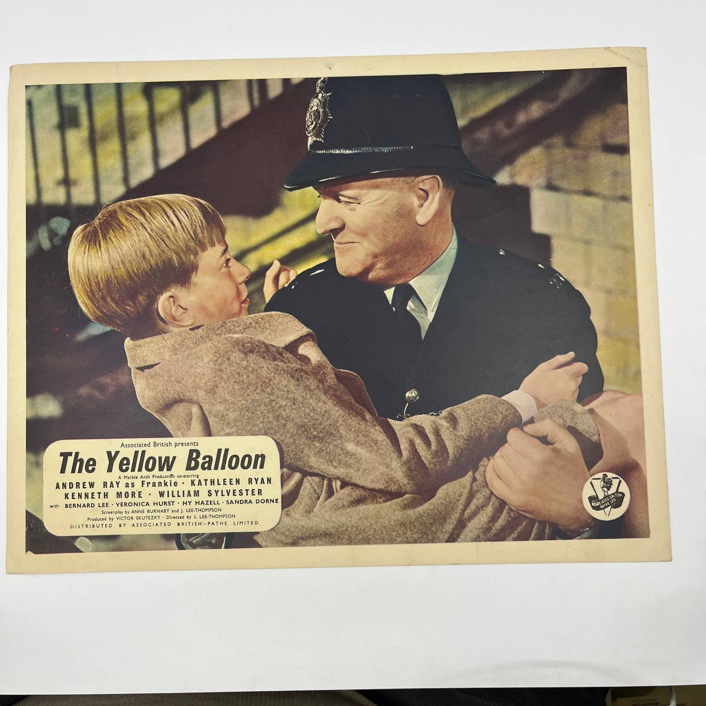 1953 The Yellow Balloon Andrew Ray Kathleen Ryan 11x14 British Lobby Card FL4