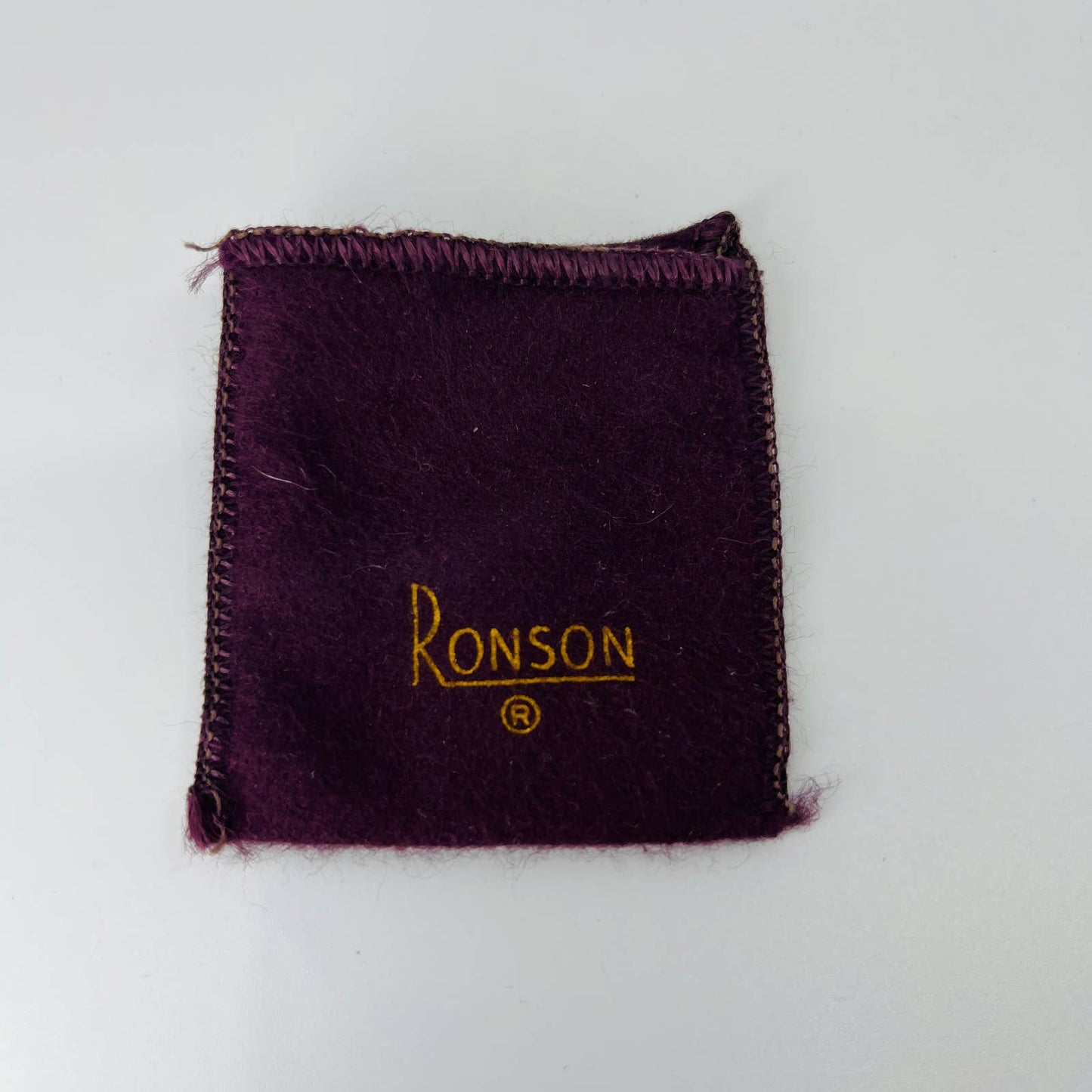 Vintage Maroon Felt RONSON Table Lighter Pouch 2.25 x 2.5” SB3