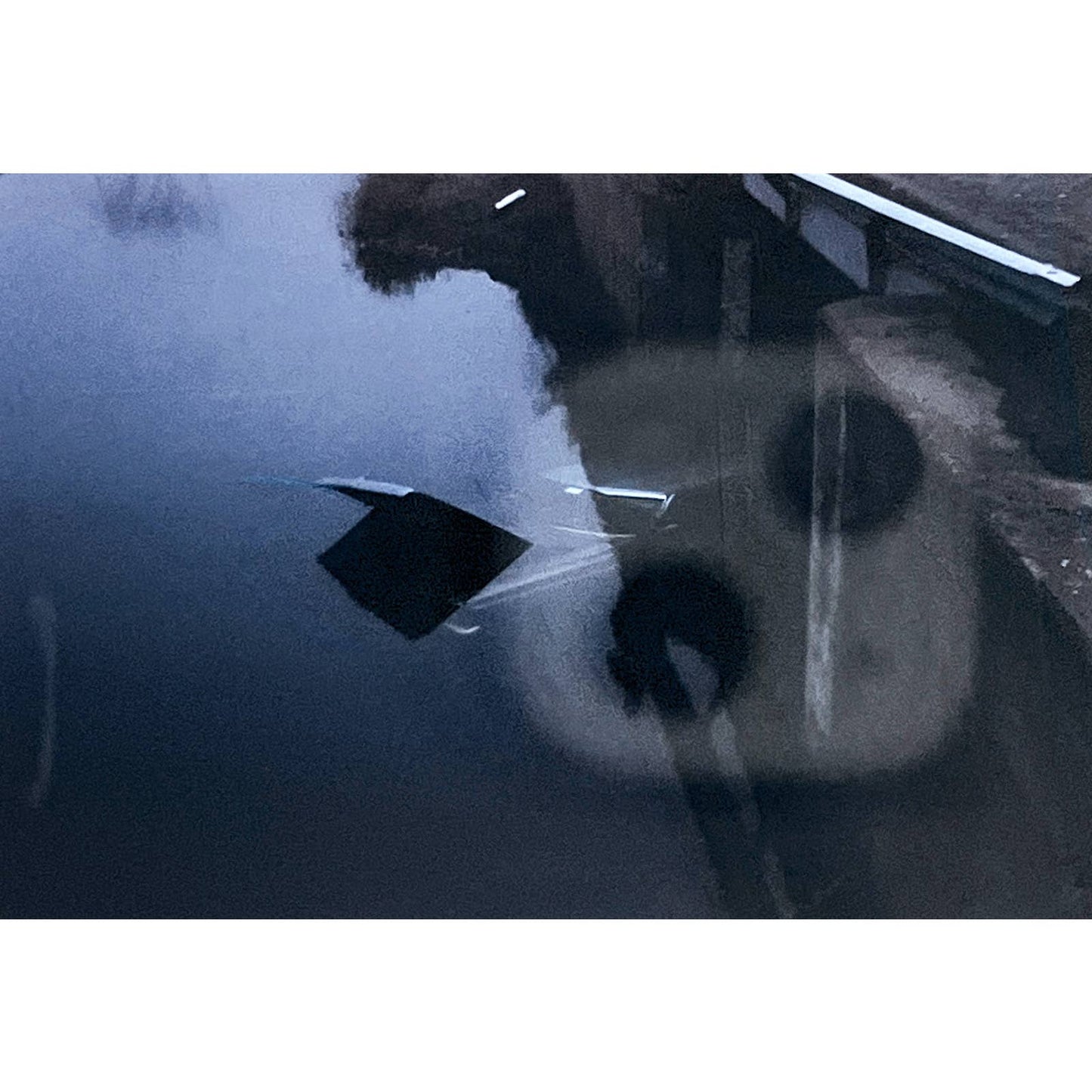 1960s Original Color Slide Car in River Under Bridge Set of 2 2x2 TK2-S4-22